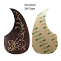 Abalone Maple Vine Inlay Teardrop Pickguard Handcrafted Part Acoustic Guitar