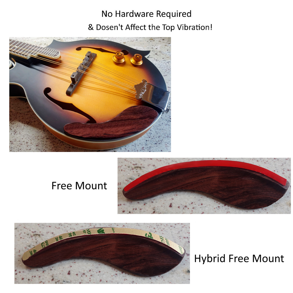 Handmade Mandolin Armrest: Solid Wood Comfort, Improved Sound