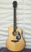 Aiersi Dreadnought Guitar with Solid Spruce Top- Free Heavy Gig Bag Brand New