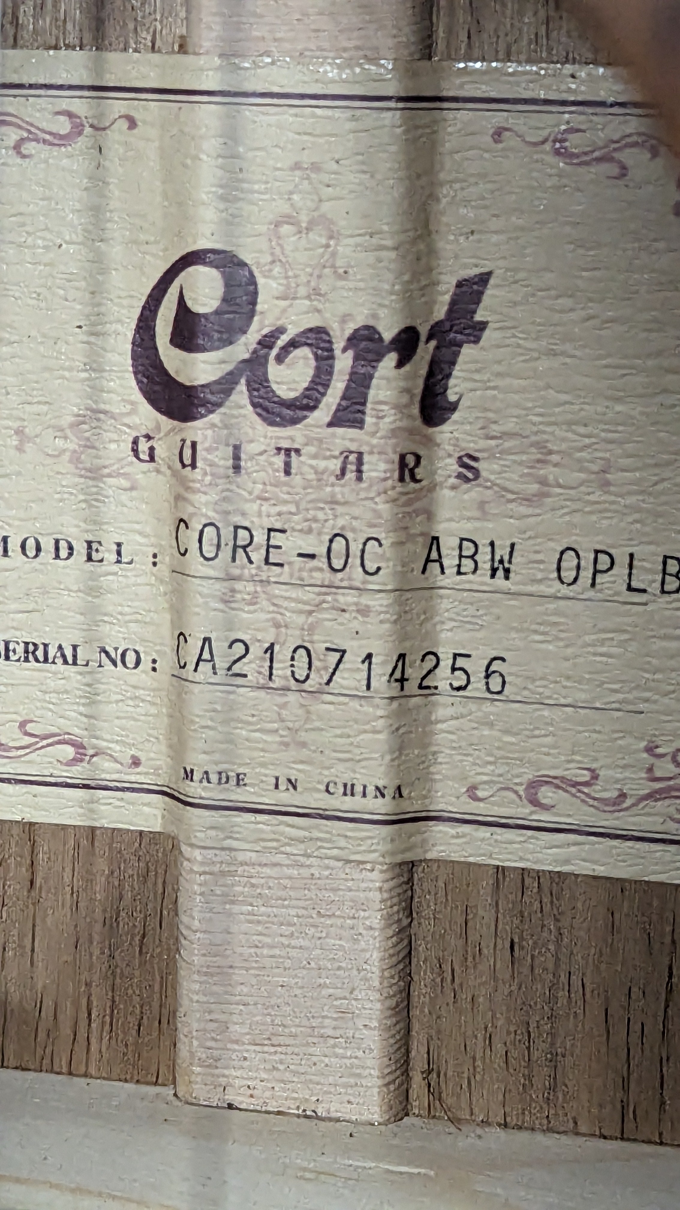 Cort Core-OC All Solid Blackwood- Core Series Acoustic Electric Guitar