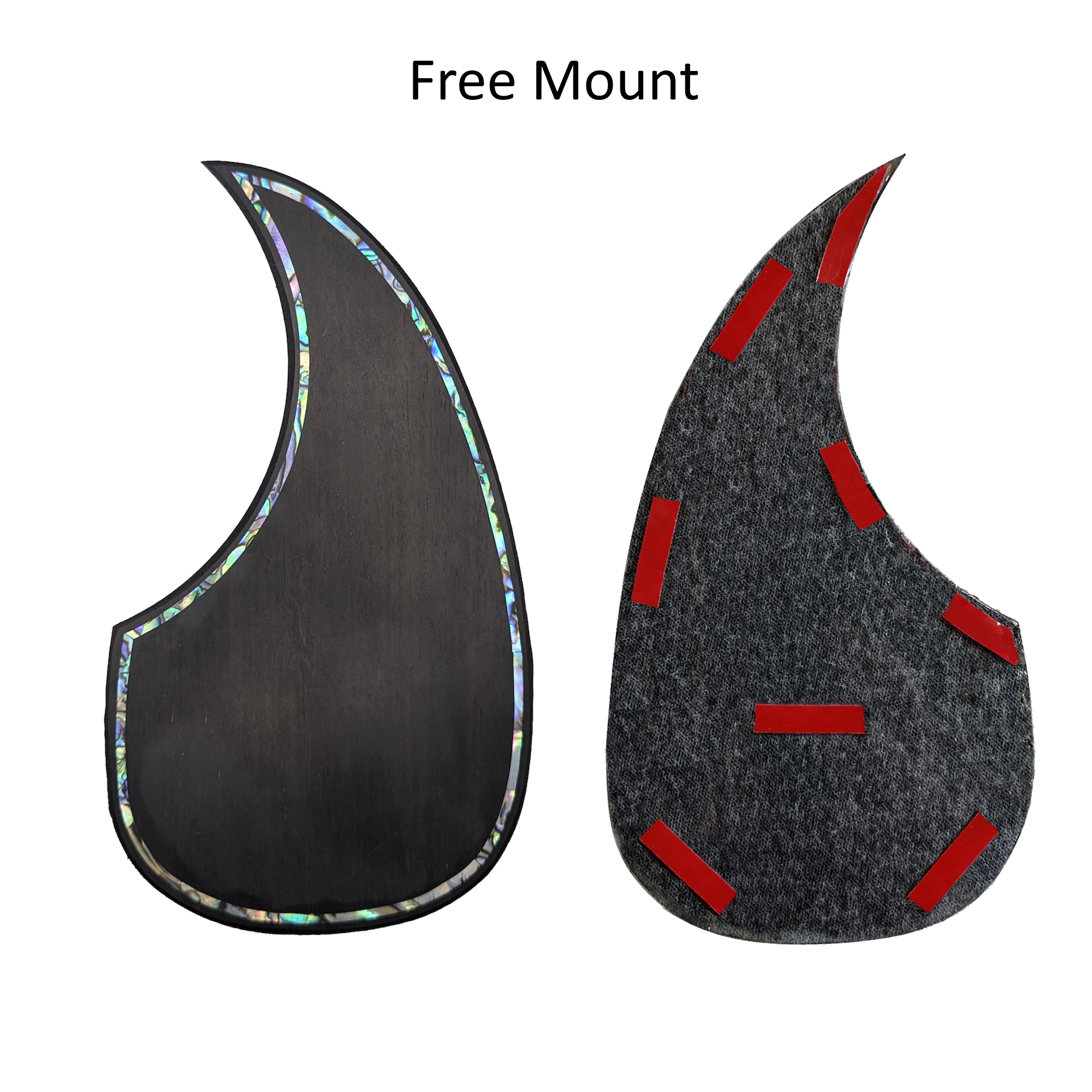 Acoustic Guitar Rosewood Teardrop Pickguard Colorful Abalone Outline Inlay