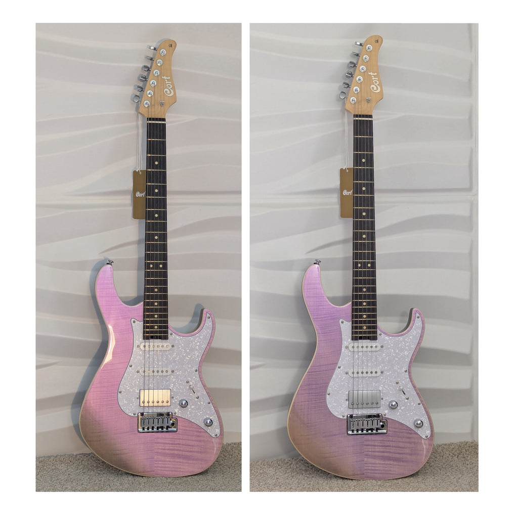 Cort G280 Select Electric Guitar Transparent Chameleon Purple