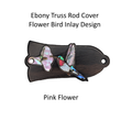 Ebony Truss Rod Cover Hummingbird Abalone Inlay Fits GS LP Dove Hummingbird J-45 Guitars