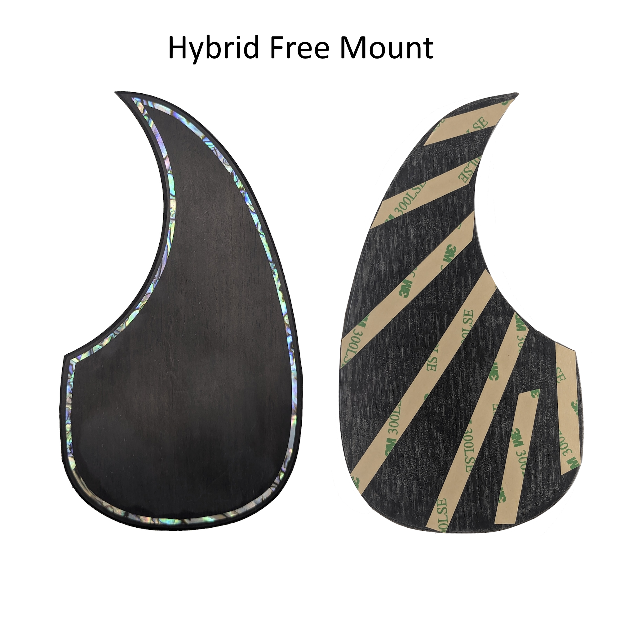 Acoustic Guitar Rosewood Teardrop Pickguard Colorful Abalone Outline Inlay
