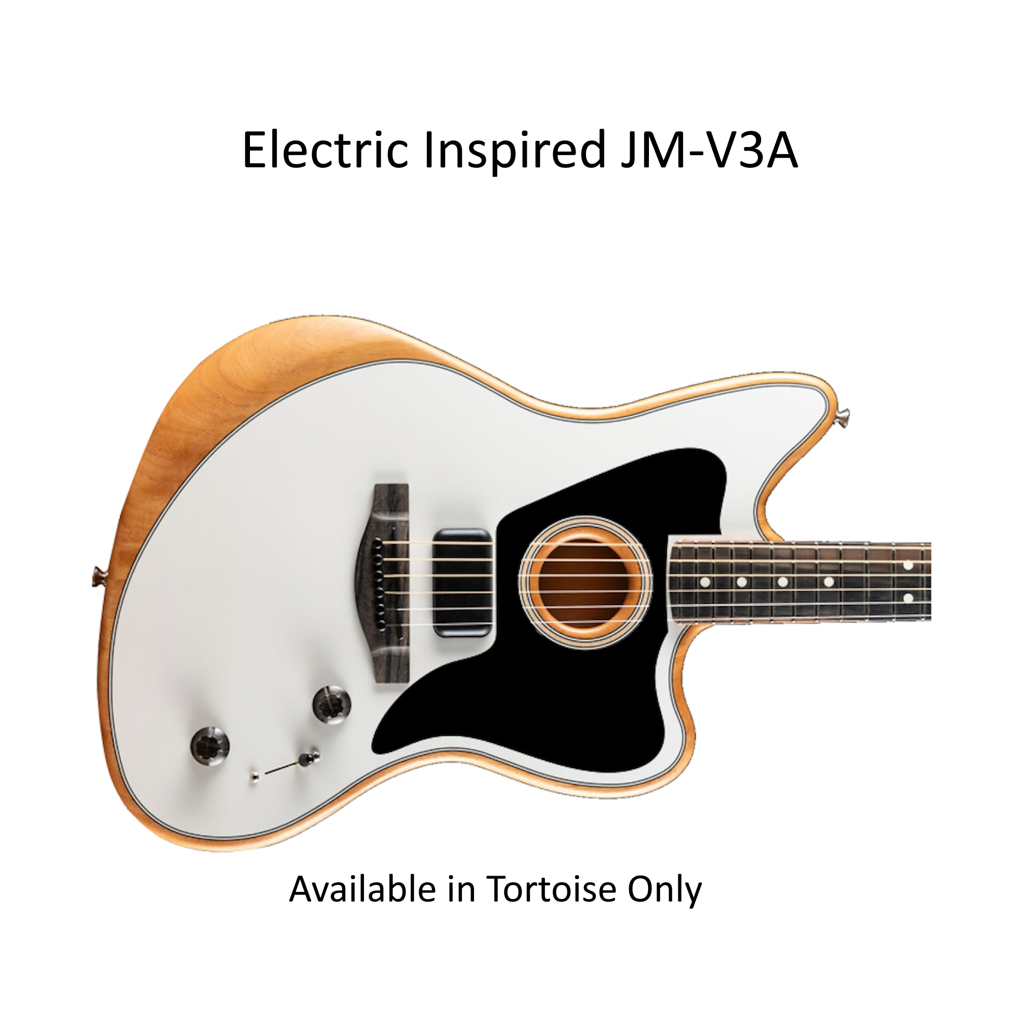 Fender Acoustasonic Jazzmaster 1- or 2-Piece Pickguards |Black or White Acrylic| Custom Guitar Part