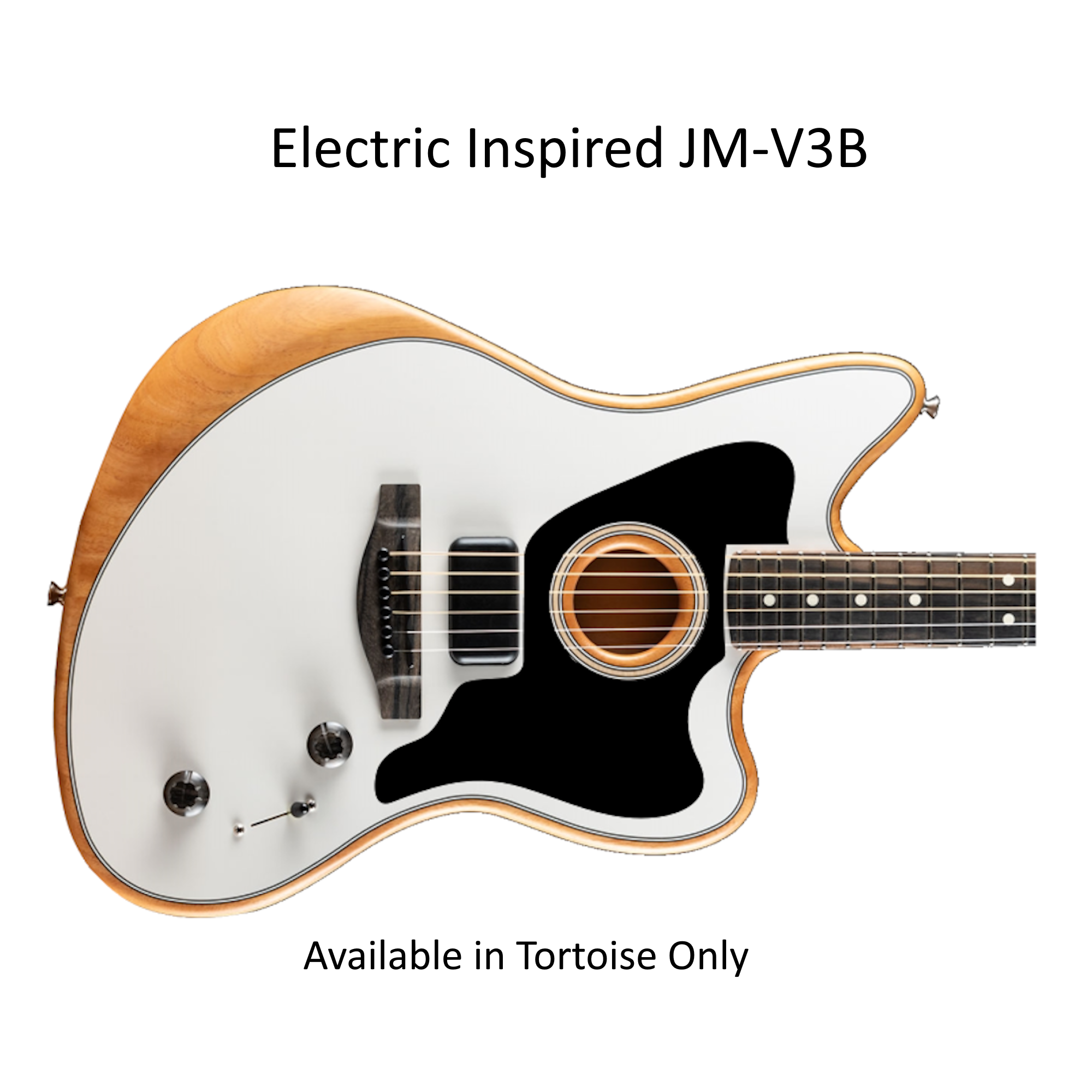 Fender Acoustasonic Jazzmaster 1- or 2-Piece Pickguards |Black or White Acrylic| Custom Guitar Part