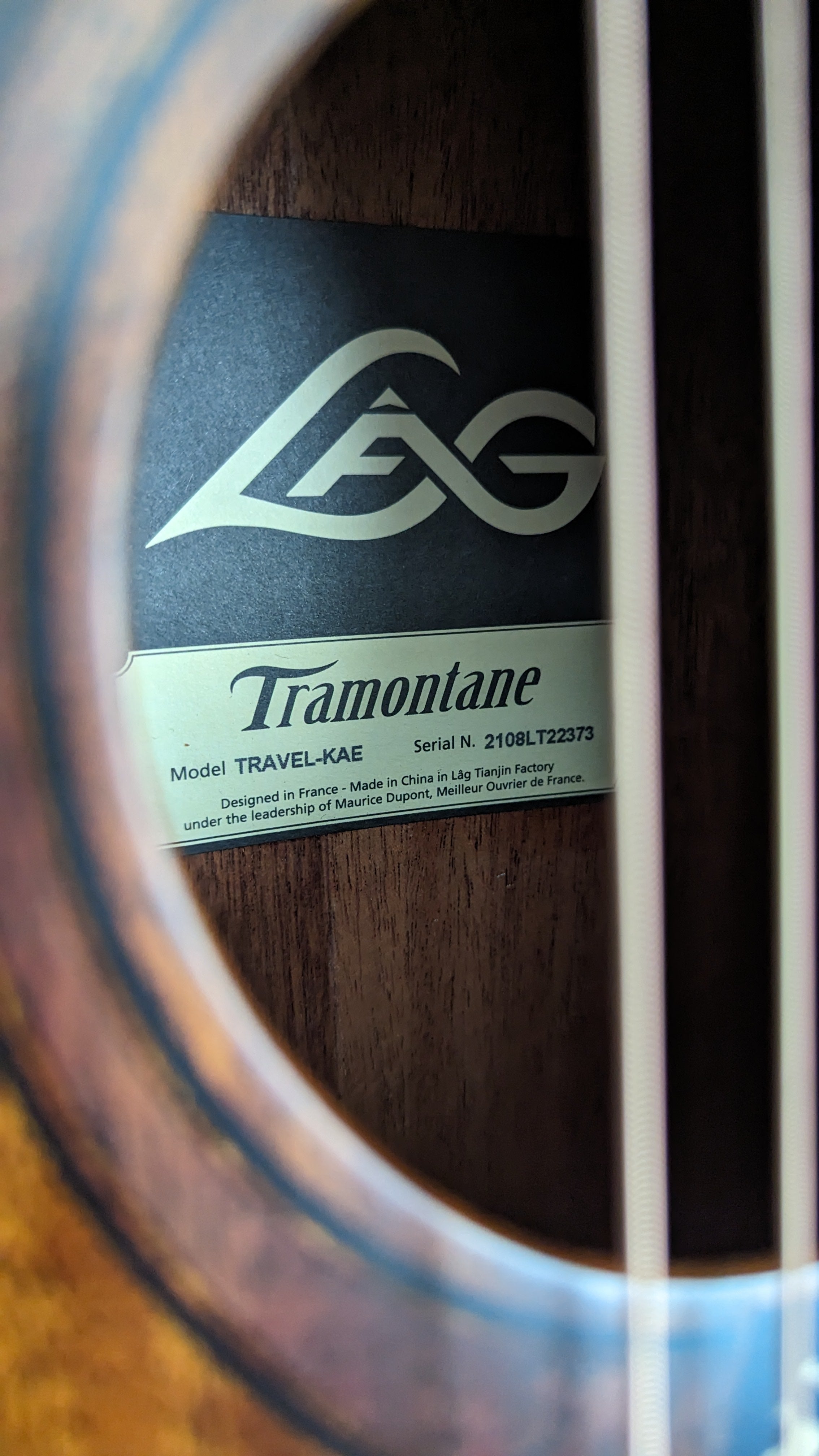 Lag Tramontane Khaya Acoustic Electric Guitar (KA-E) - Natural