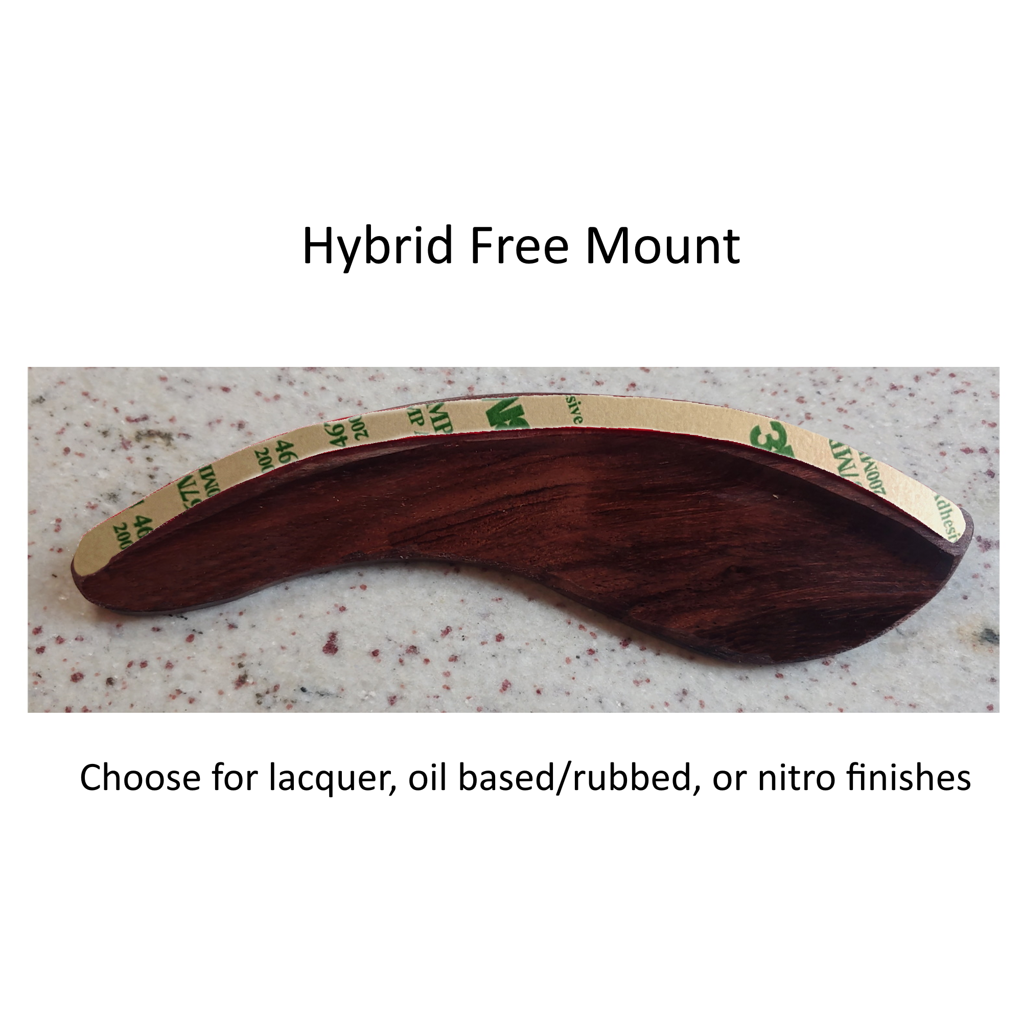 Handmade Mandolin Armrest: Solid Wood Comfort, Improved Sound