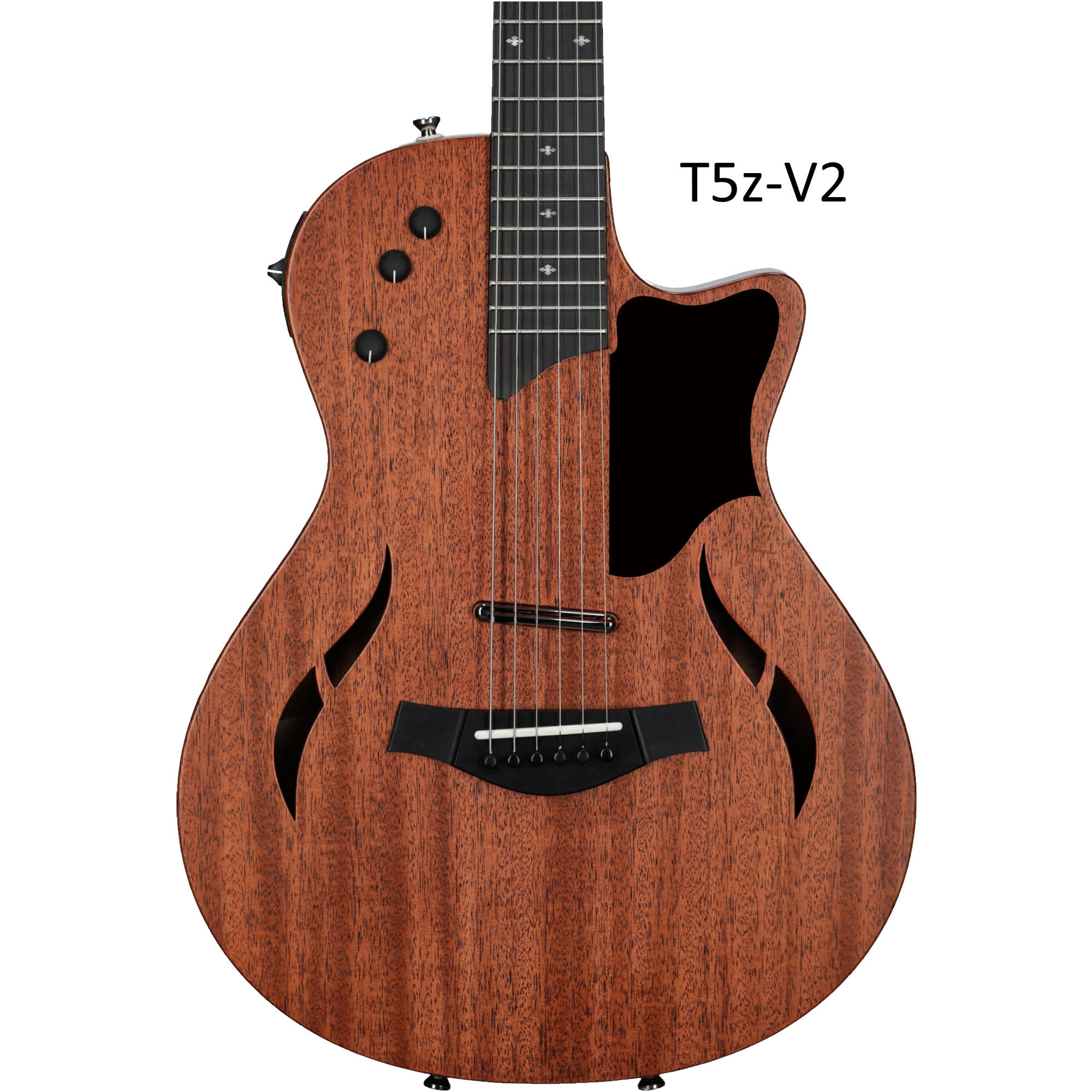 Handcrafted Wood Pickguard for Taylor T5z Guitar - Free Mount