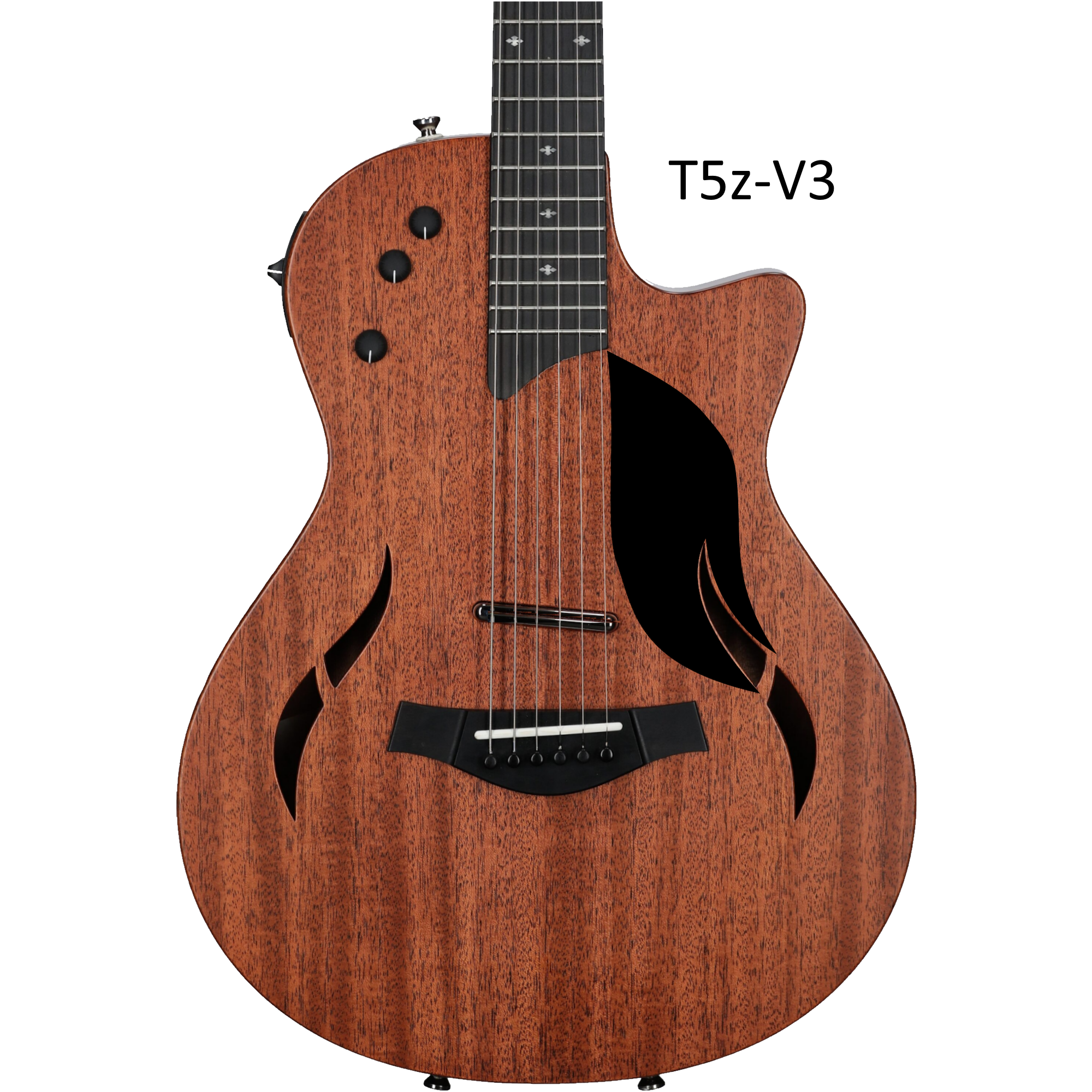 Handcrafted Wood Pickguard for Taylor T5z Guitar - Free Mount