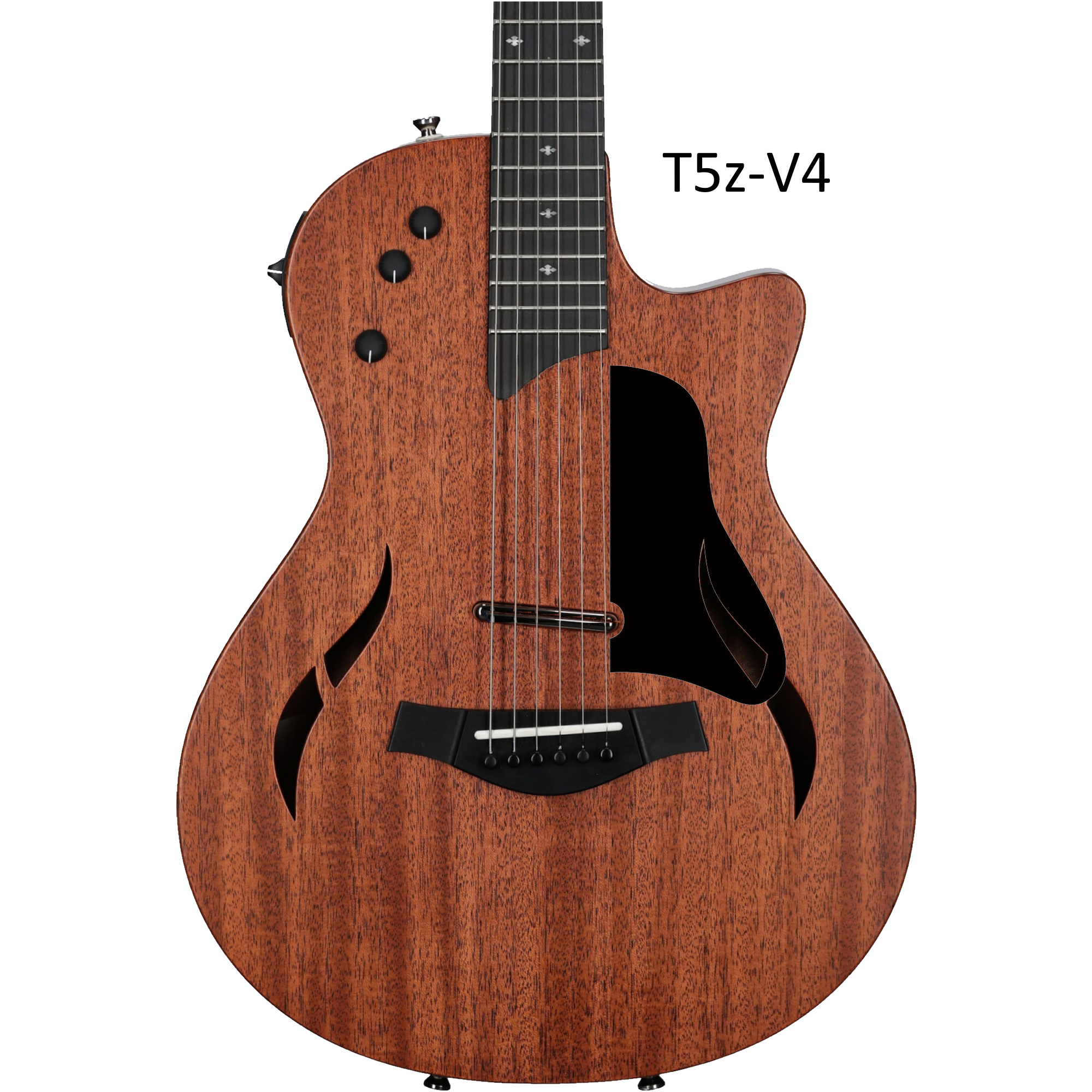 Handcrafted Wood Pickguard for Taylor T5z Guitar - Free Mount