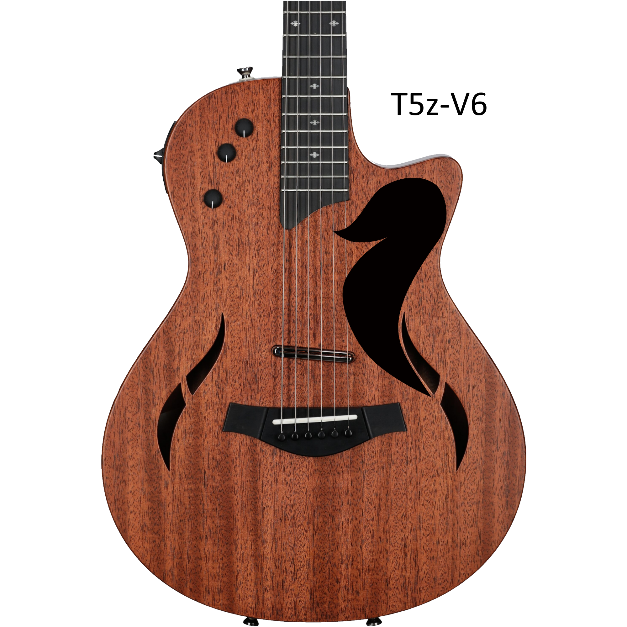 Handcrafted Wood Pickguard for Taylor T5z Guitar - Free Mount