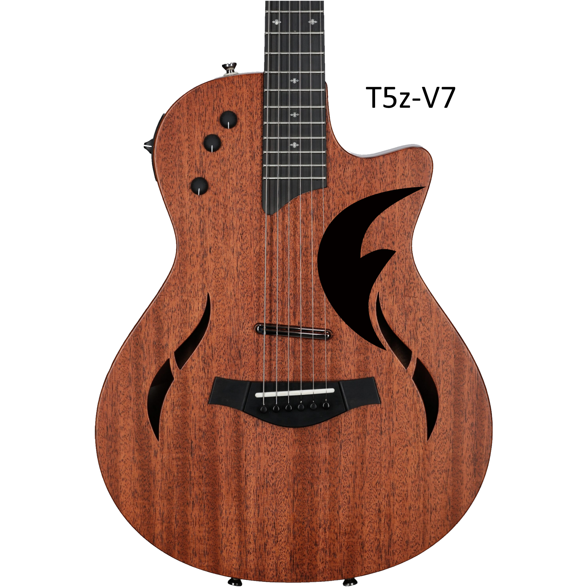 Handcrafted Wood Pickguard for Taylor T5z Guitar - Free Mount