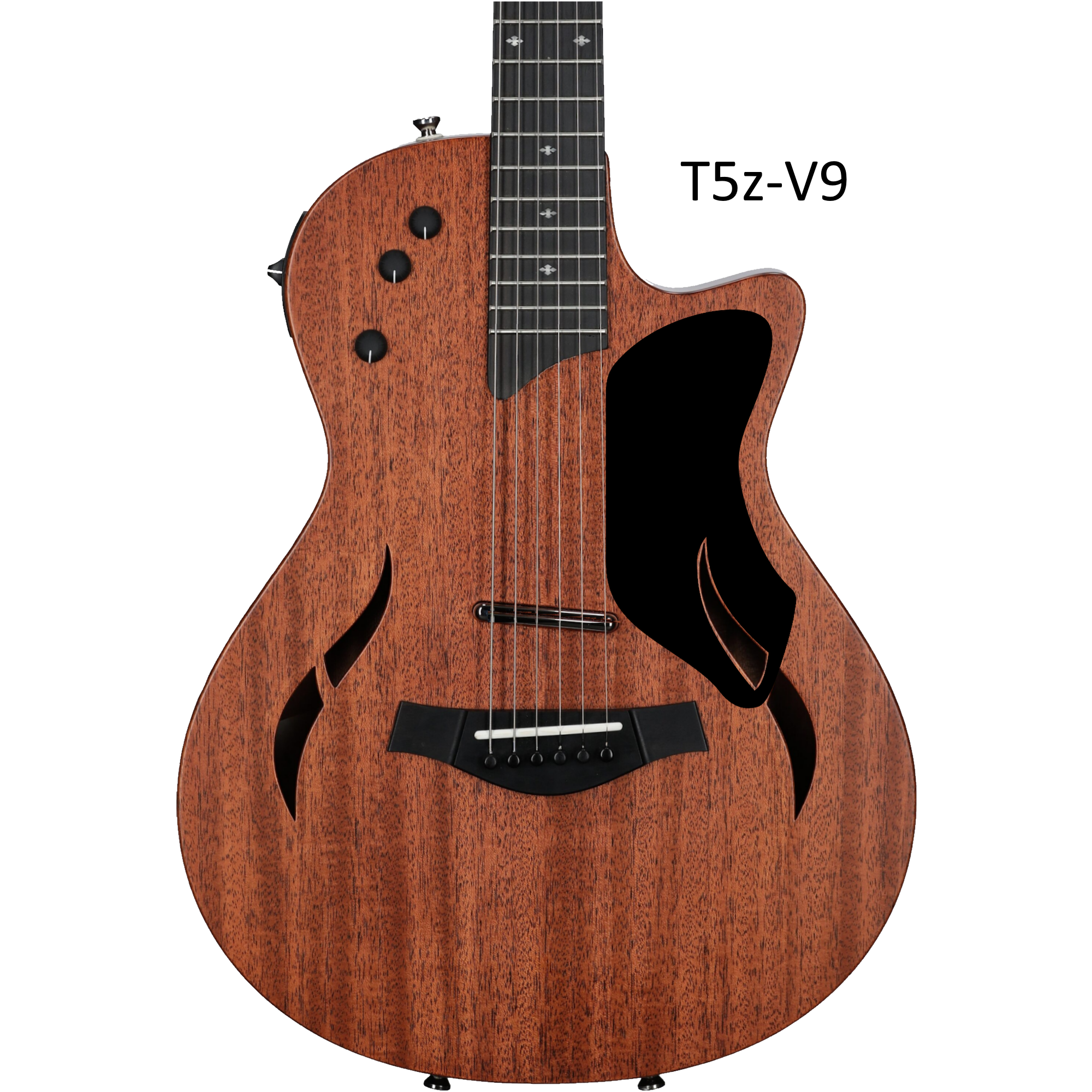 Handcrafted Wood Pickguard for Taylor T5z Guitar - Free Mount