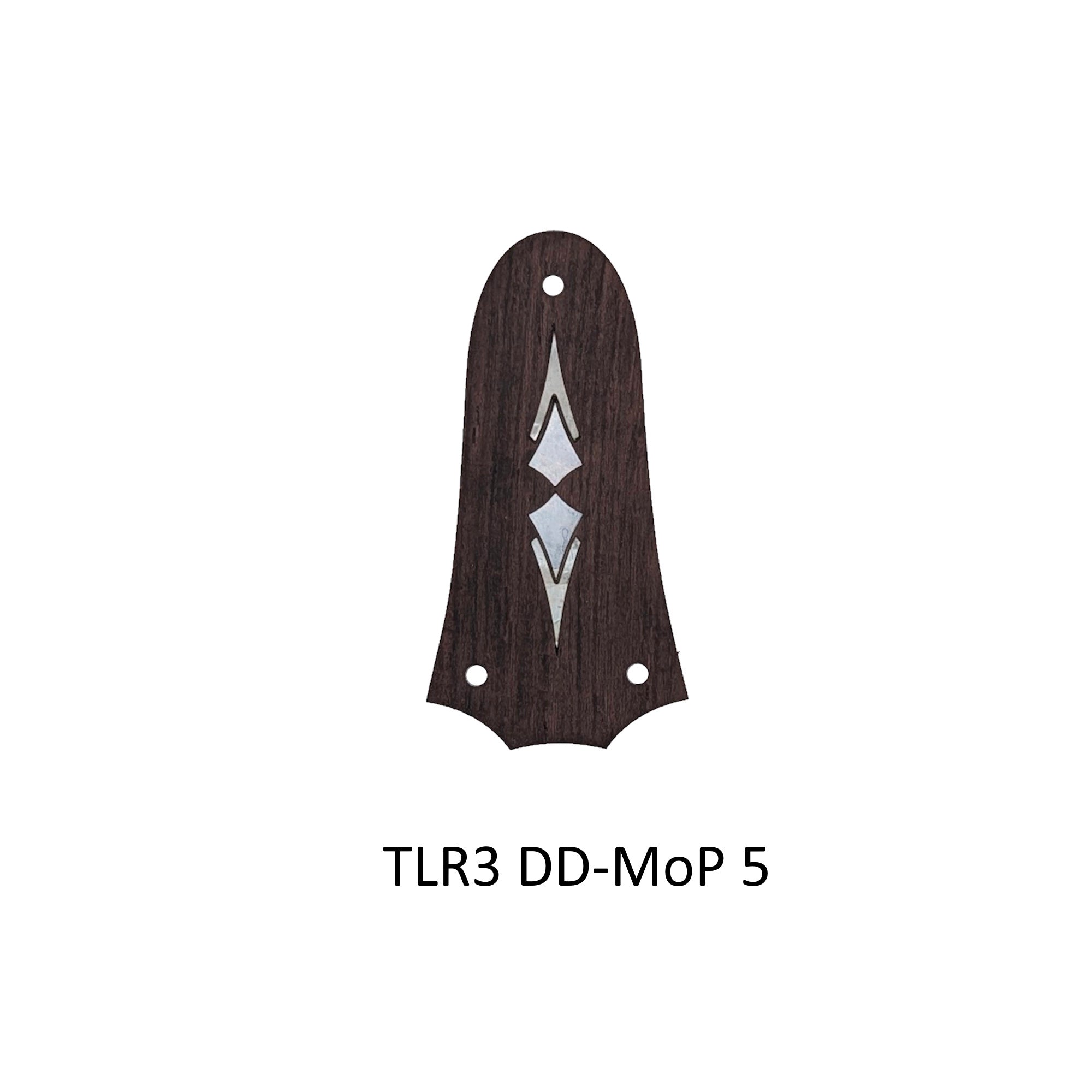 Indian Rosewood Truss Rod Cover | White Mother of Pearl Double Diamond Inlay for Taylor Guitars