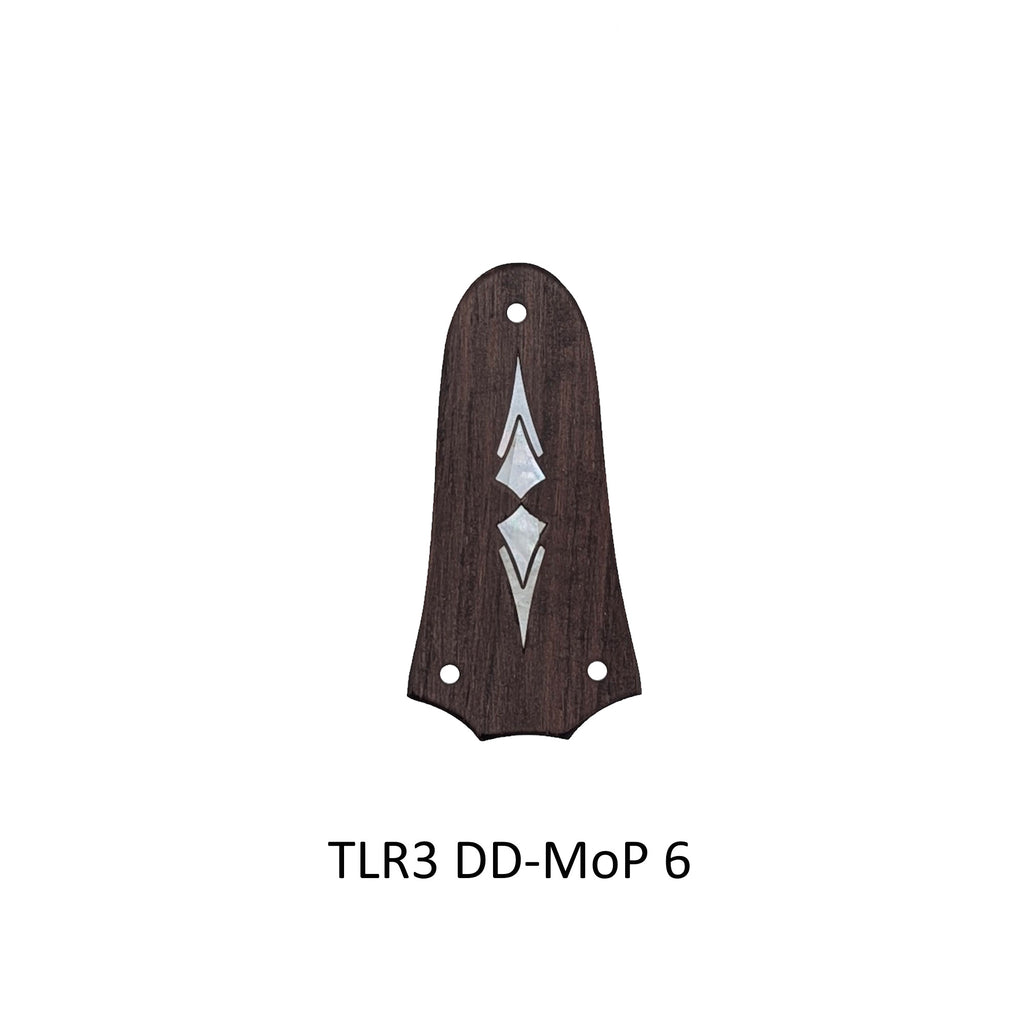 Indian Rosewood Truss Rod Cover | White Mother of Pearl Double Diamond Inlay for Taylor Guitars
