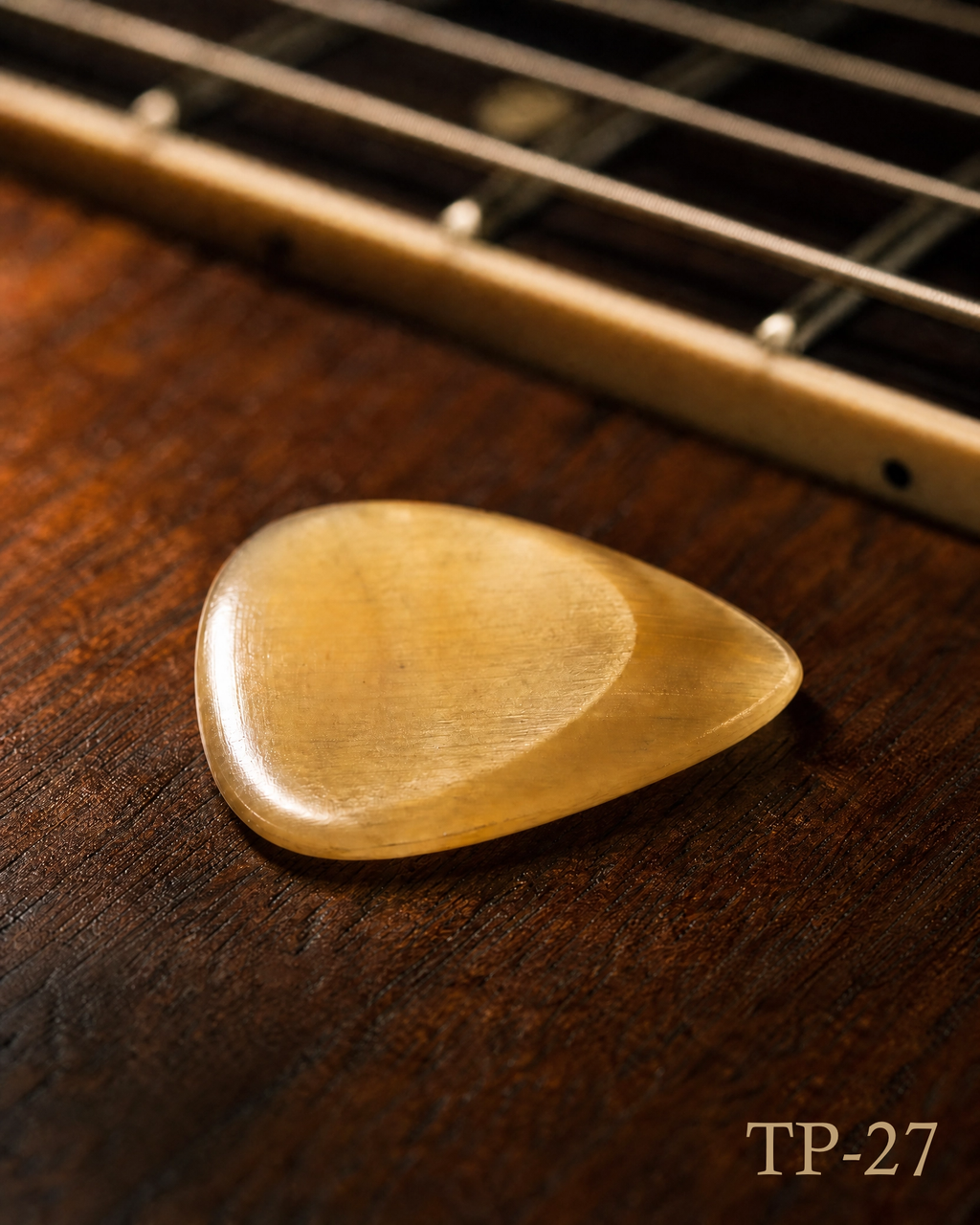 Turtle Shell Picks for Guitars and Mandolins – Highly Polished Custom Pick