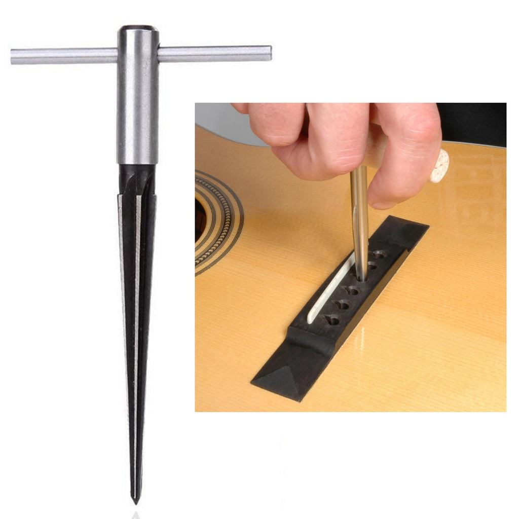 Ebony Bridge Pin Set Abalone Inlay, Acoustic Guitar Upgrade Hardware, Natural Wood Optional Readmer