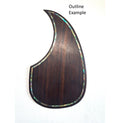 Acoustic Guitar Rosewood Teardrop Pickguard Colorful Abalone Outline Inlay