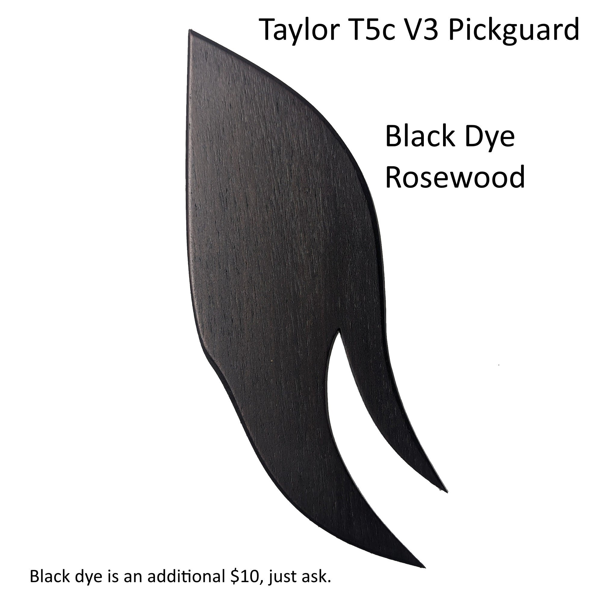 Taylor T5c Pickguard, Custom Cut Solid Wood Guitar Part, Acoustic & Electric Guitar Accessories