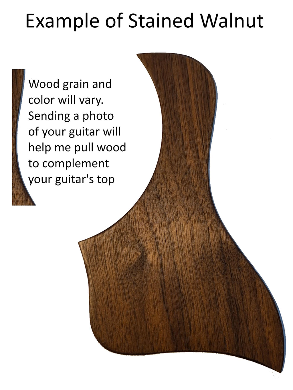 Custom Fit Taylor Pickguard for Academy Dreadnought 10E Guitar Parts, Natural Rosewood
