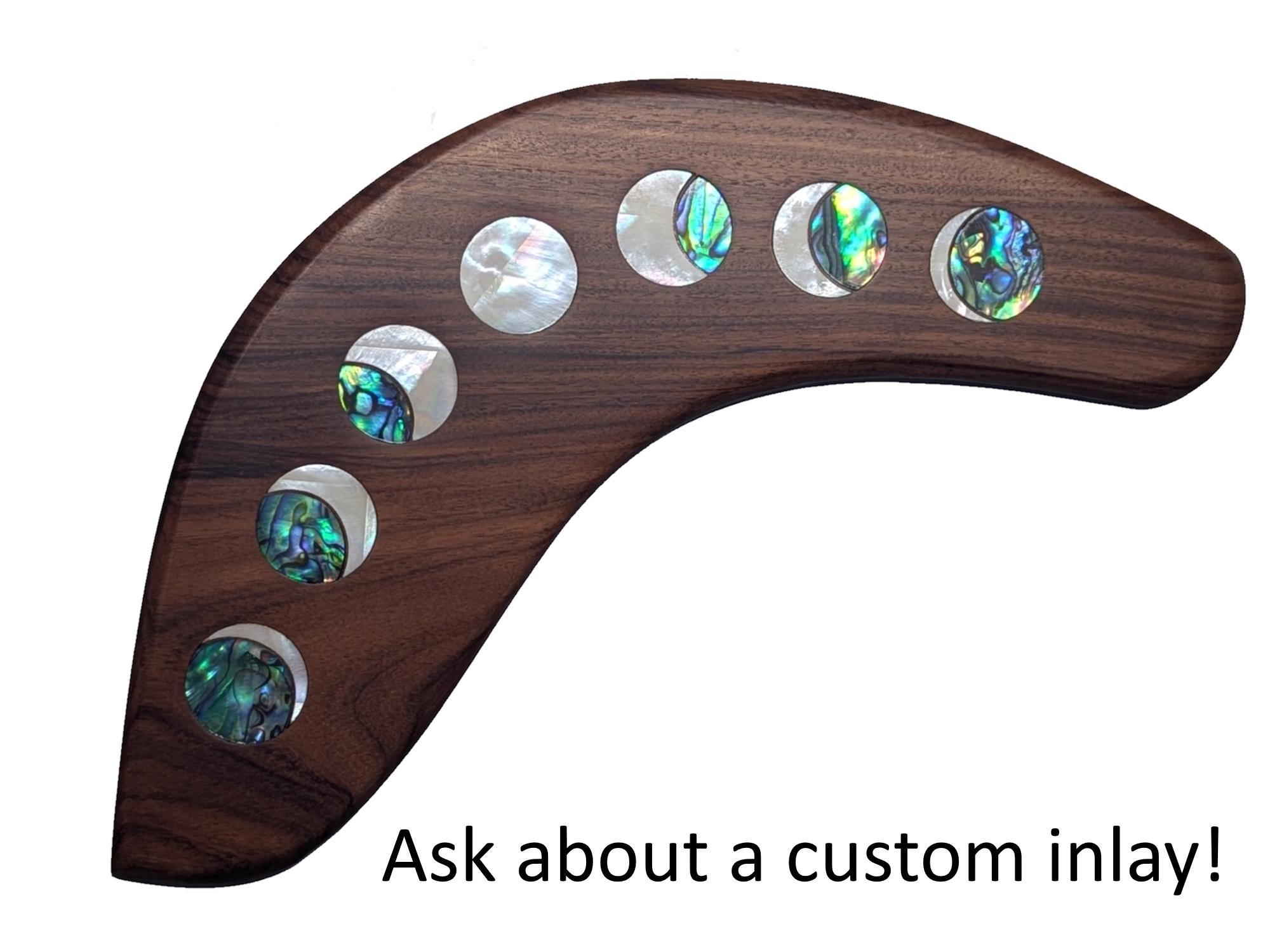 Telecaster Guitar Armrest: Solid Wood, Maple Inlay, Custom Fit