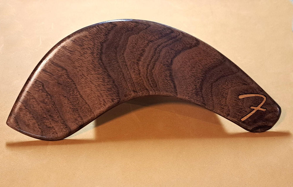 Telecaster Guitar Armrest: Solid Wood, Maple Inlay, Custom Fit