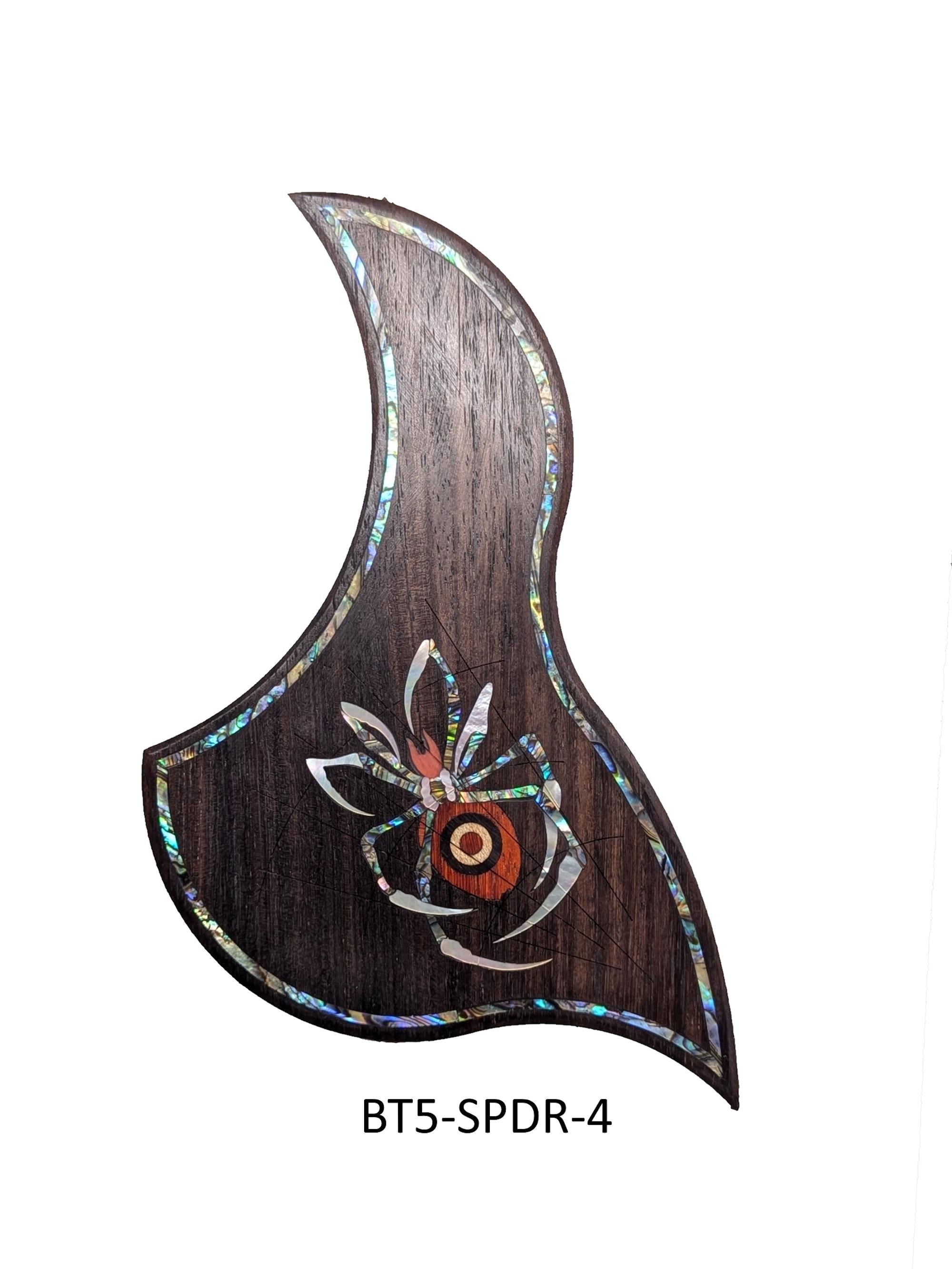 GS Mini Pickguard Spider Inlay Design, Mother of Pearl & Colorful Abalone, Guitar Accessory