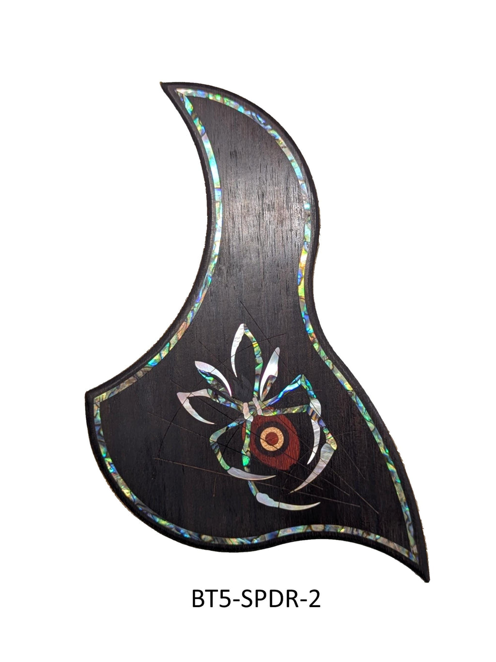 GS Mini Pickguard Spider Inlay Design, Mother of Pearl & Colorful Abalone, Guitar Accessory