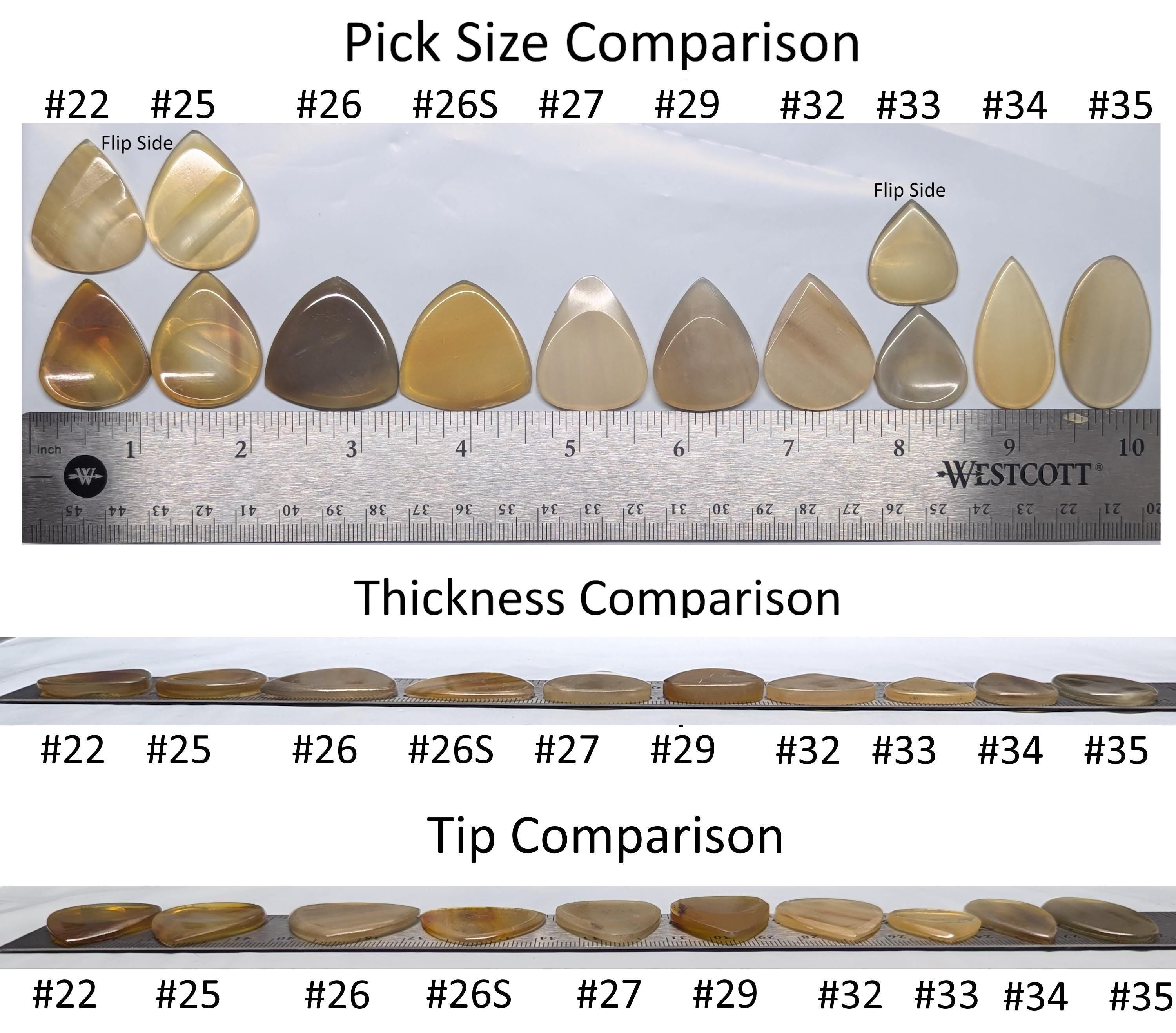 Turtle Shell Picks for Guitars and Mandolins – Highly Polished Custom Pick