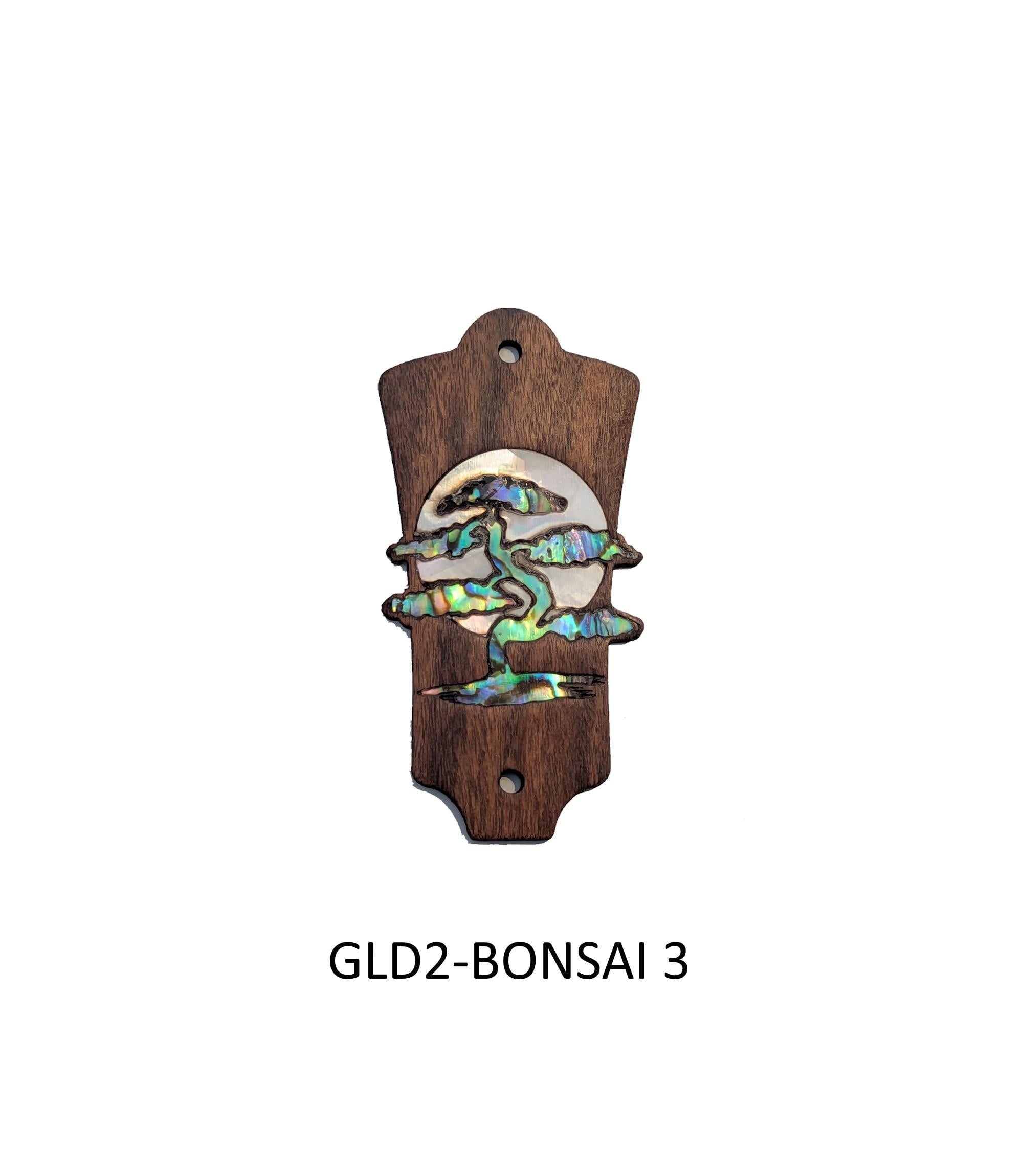 Rosewood Truss Rod Cover for Guild Guitars: Mother of Pearl Bonsai Moon Inlay