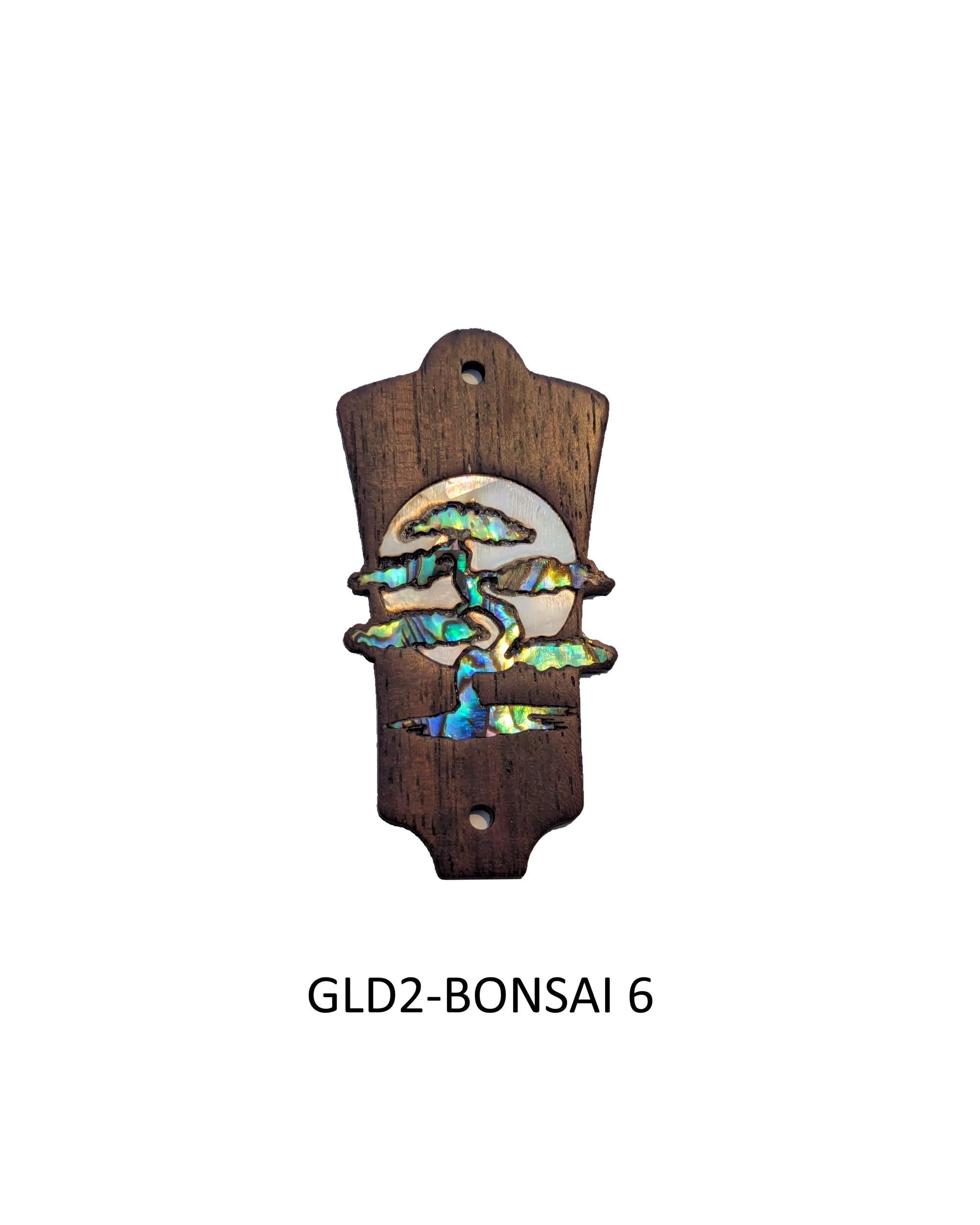 Rosewood Truss Rod Cover for Guild Guitars: Mother of Pearl Bonsai Moon Inlay