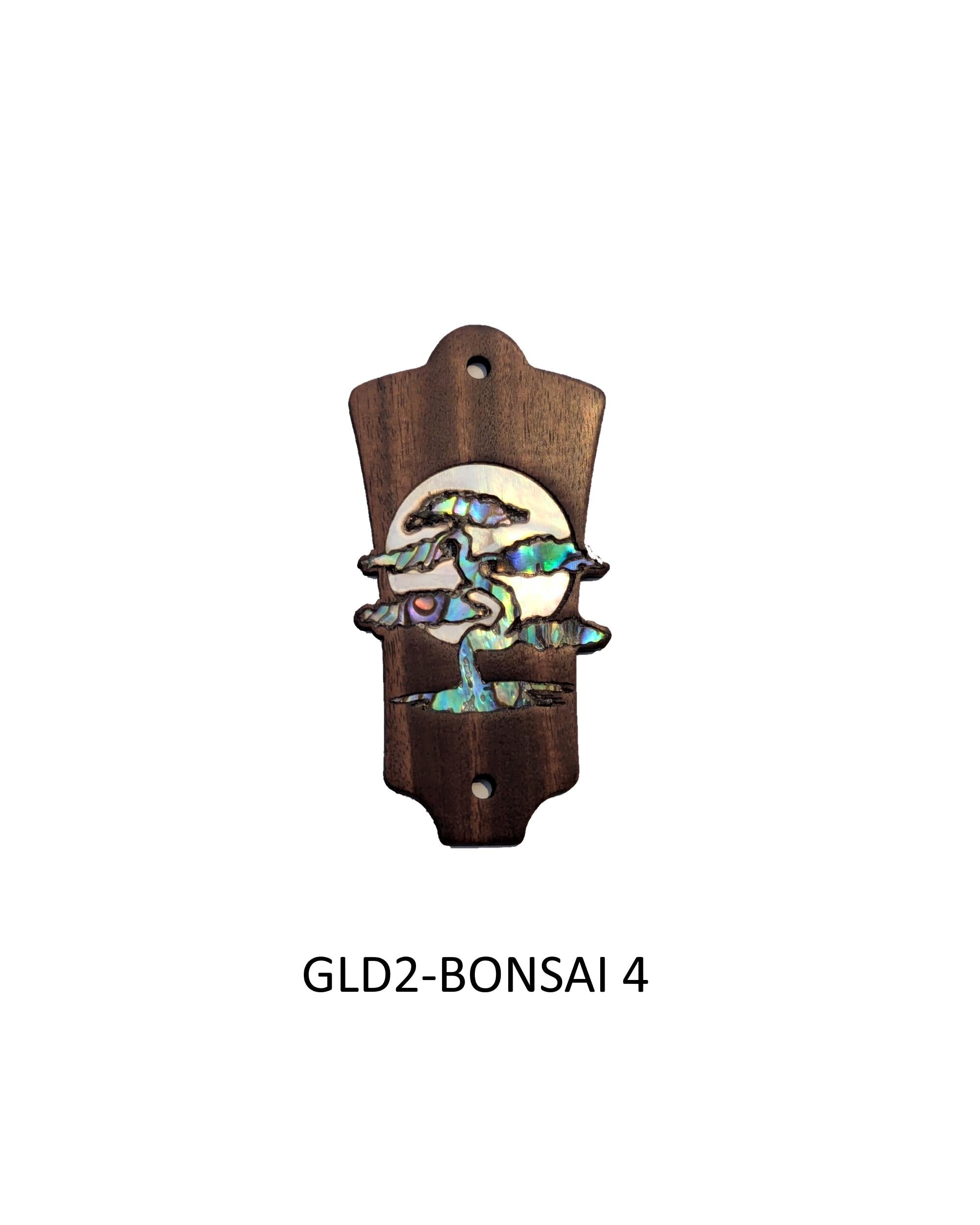 Rosewood Truss Rod Cover for Guild Guitars: Mother of Pearl Bonsai Moon Inlay