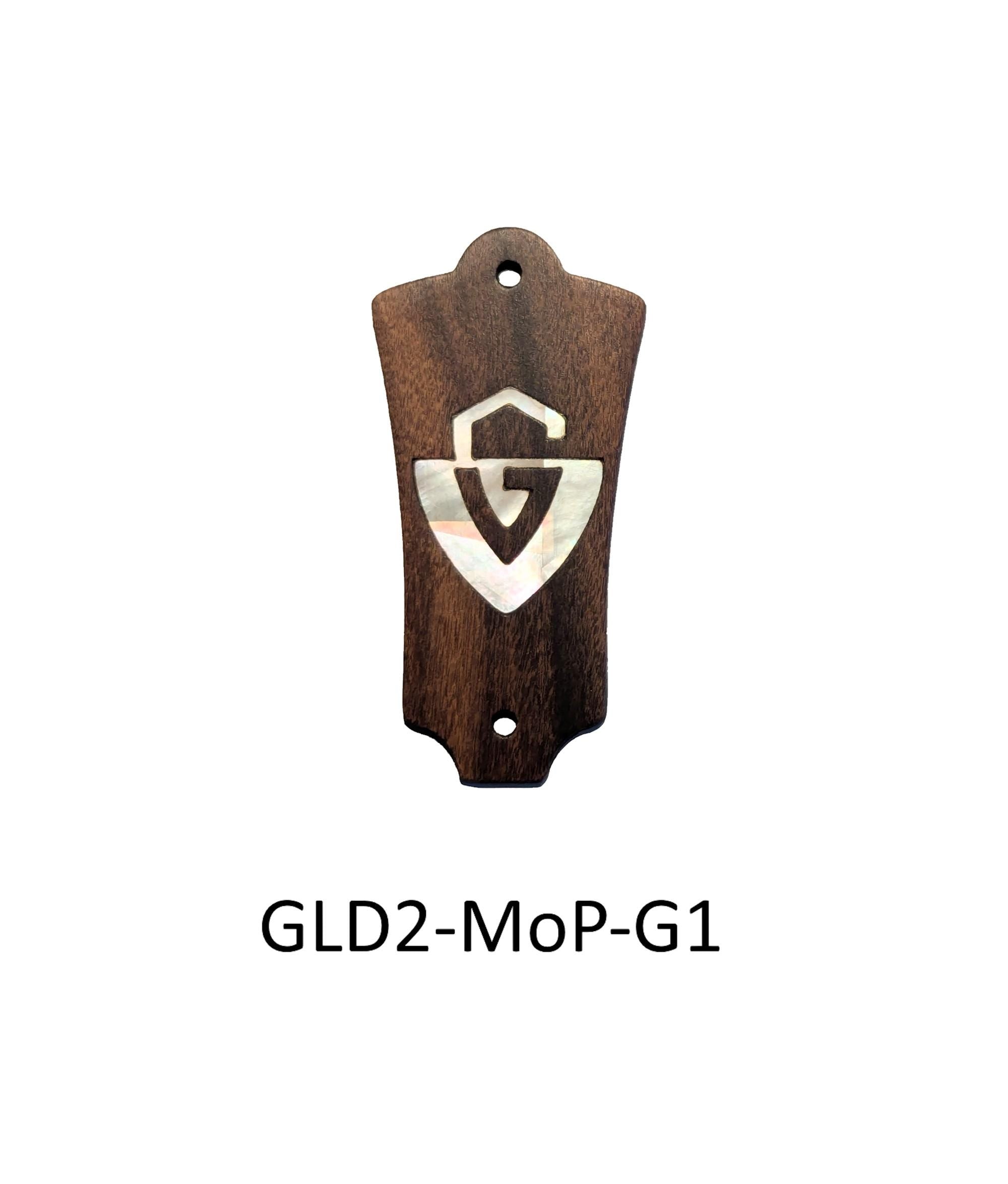 Guild Truss Rod Cover Rosewood & Abalone or White Mother of Pearl "G" Logo