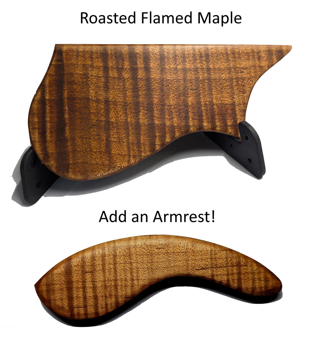 Mandolin Pickguard for Gibson F5/F9 – Handcrafted Roasted Flamed Maple, Durable & Stylish Accessory