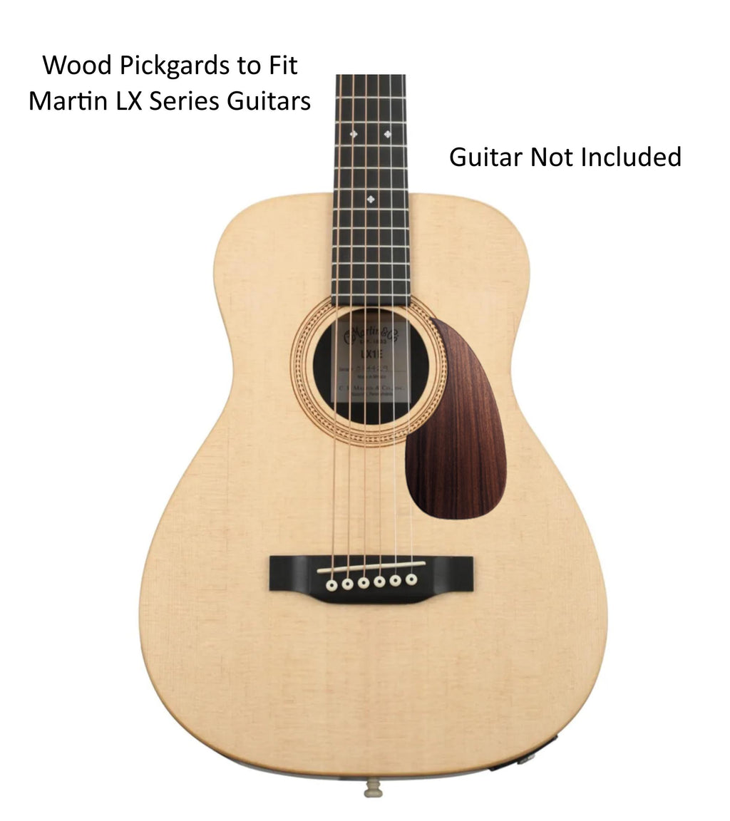 Wood Pickguard Fits Martin LX Series Guitars | Choice of Wood