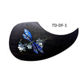 Dragonfly Inlay Acoustic Guitar Pickguard: Mother of Pearl & Abalone