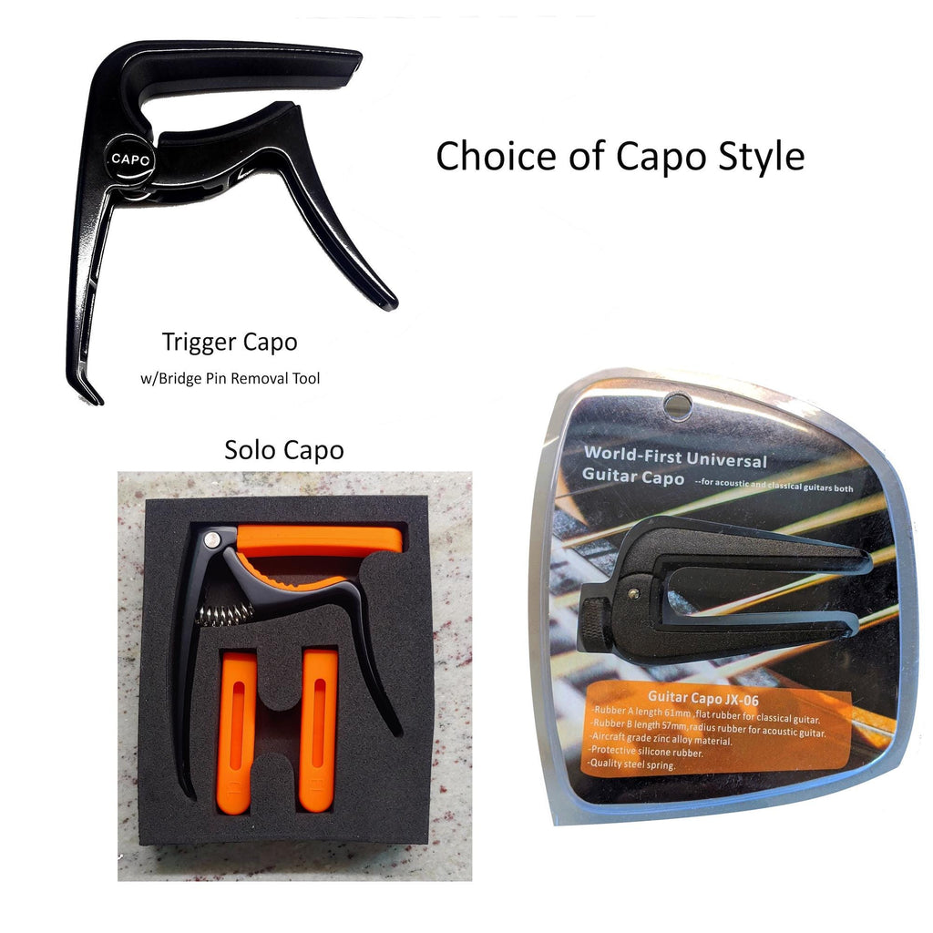 Capo Guitar - Mandolin - Banjo - Ukulele Choice of Trigger | Flex or Solo