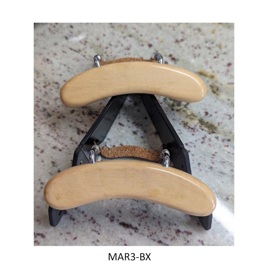 Custom Curve Mandolin Part Wood Armrest with Hardware