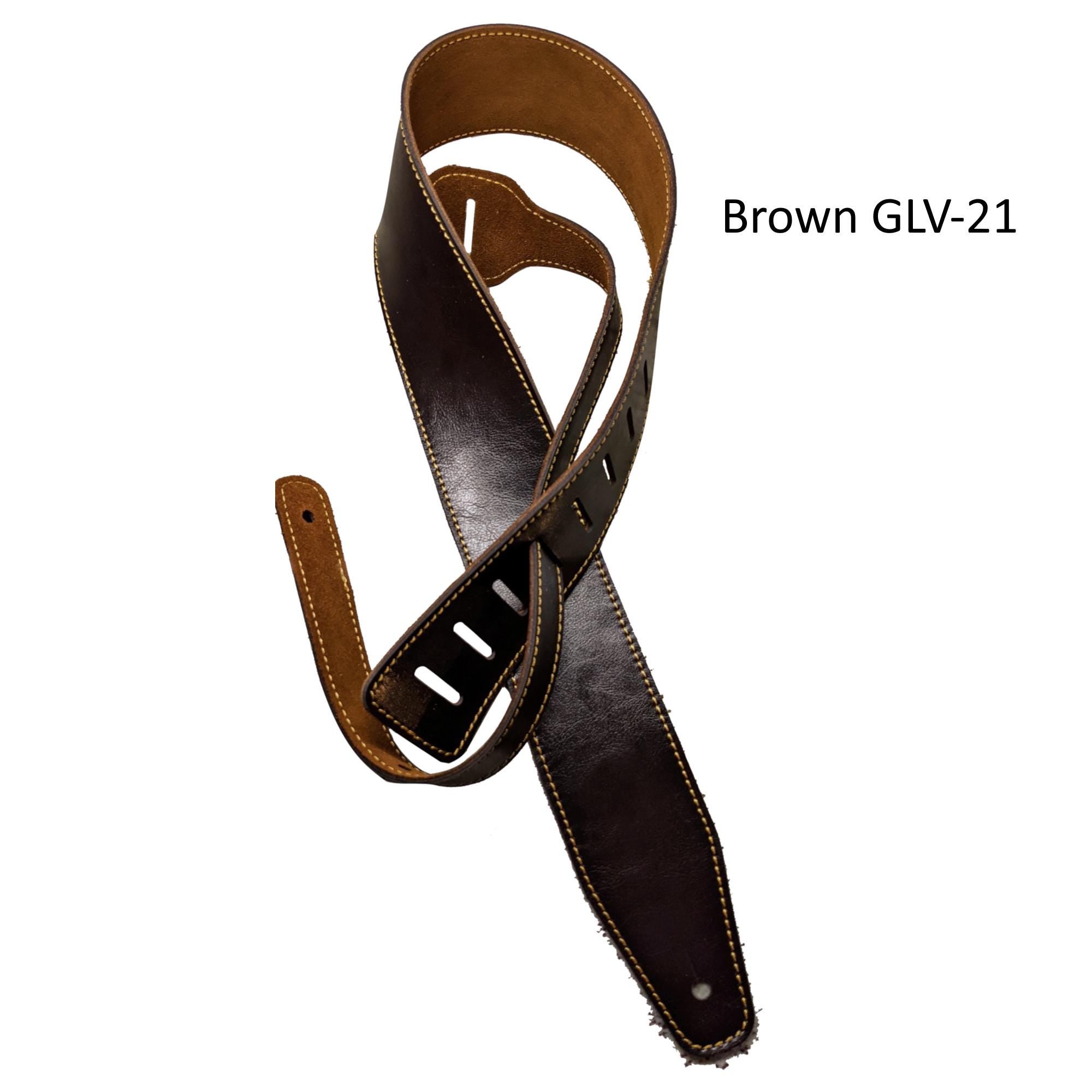 Leather Guitar Strap – Wide Bass, Acoustic & Electric, Distressed Options