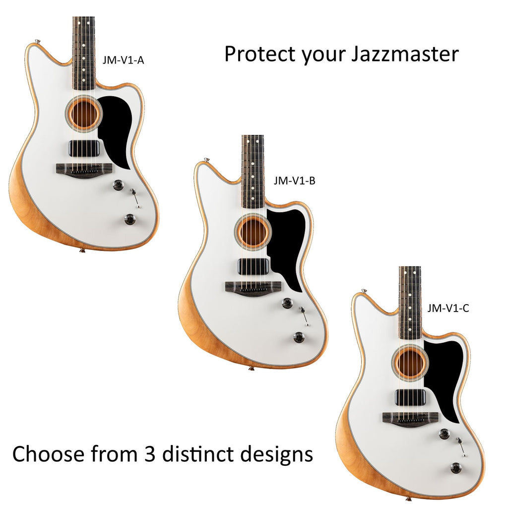 Pickguard for Fender Acoustasonic Jazzmaster | Guitar Parts | Custom Natural Solid Wood Pickguard