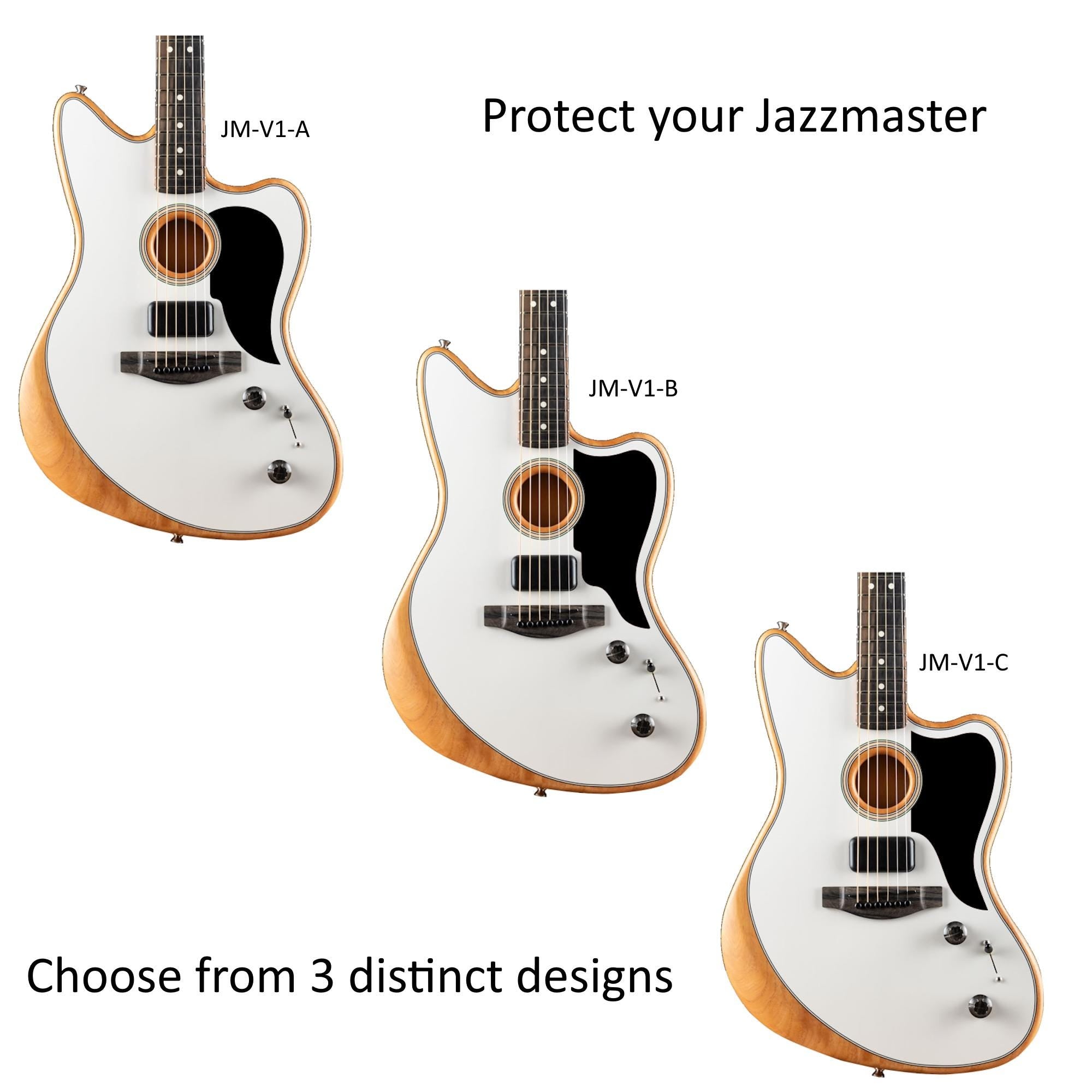 Pickguard for Fender Acoustasonic Jazzmaster | Guitar Parts | Custom Natural Solid Wood Pickguard