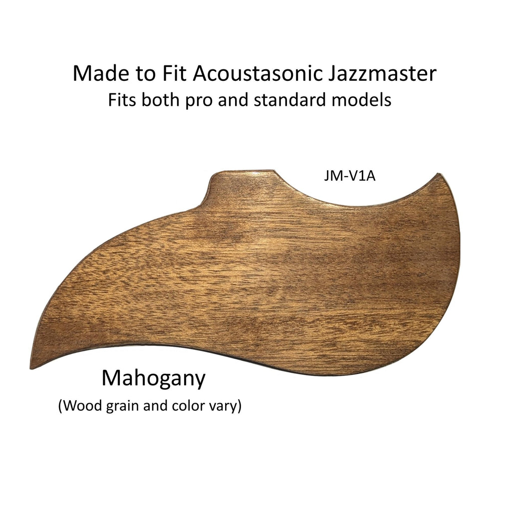 Pickguard for Fender Acoustasonic Jazzmaster | Guitar Parts | Custom Natural Solid Wood Pickguard