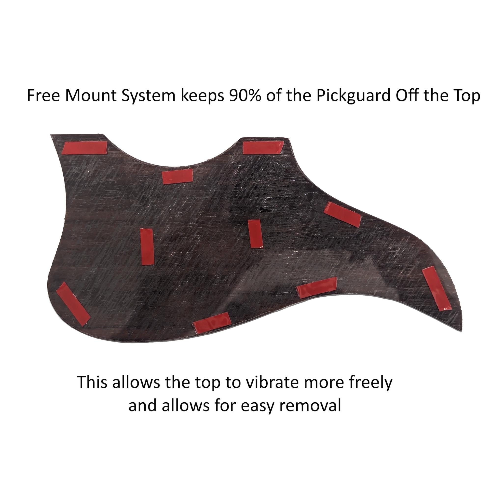 Pickguard for Fender Acoustasonic Jazzmaster | Guitar Parts | Custom Natural Solid Wood Pickguard