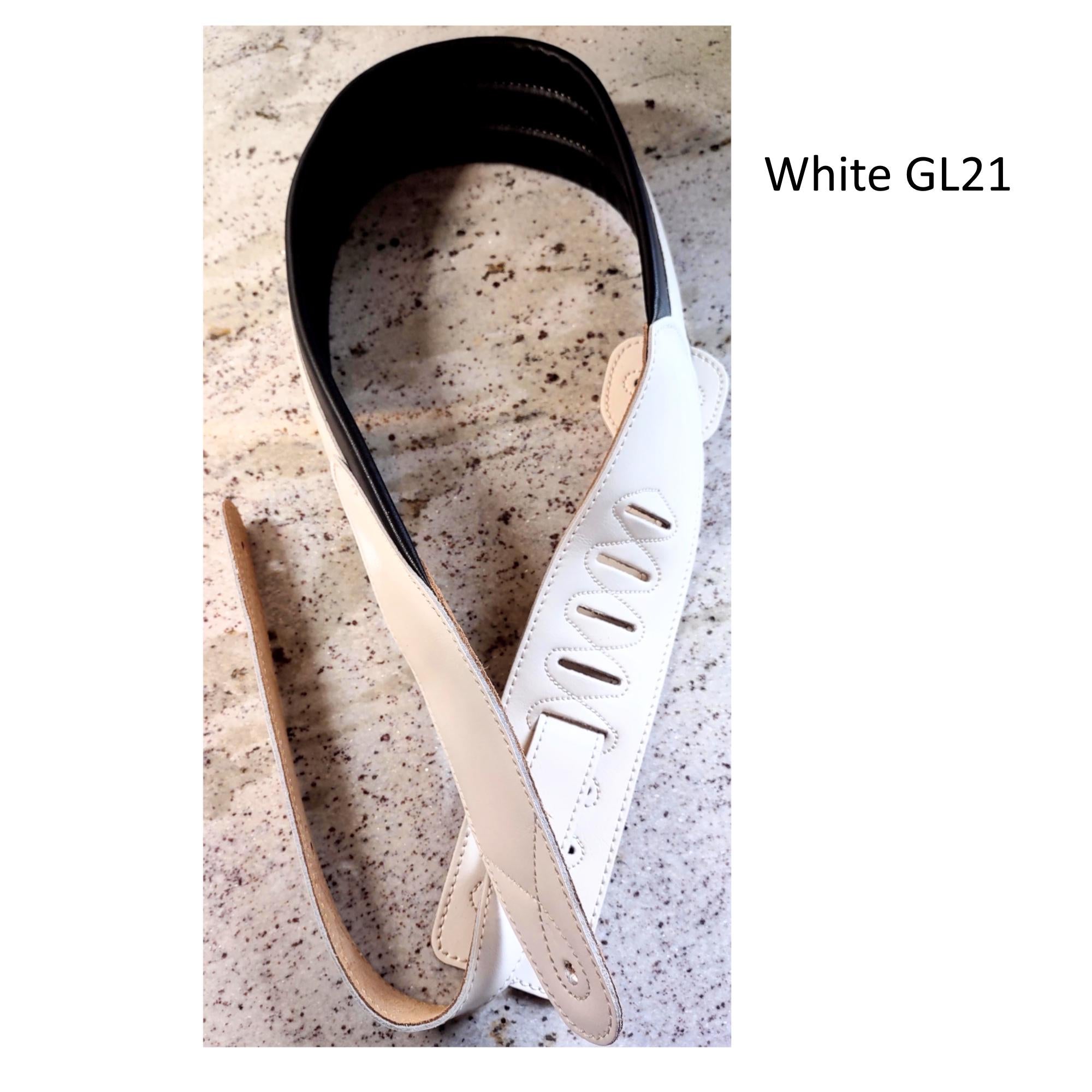 Leather Guitar Strap – Wide Bass, Acoustic & Electric, Distressed Options