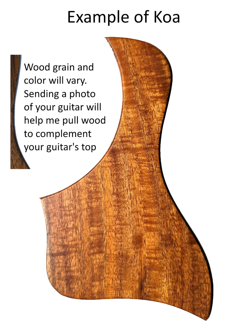 Wood Pickguards for Taylor Guitars, Choice of Solid Woods, Handmade Accessory