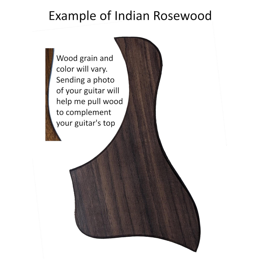 Handcrafted Solid Wood Pickguard for Taylor Guitars: Free Mount System