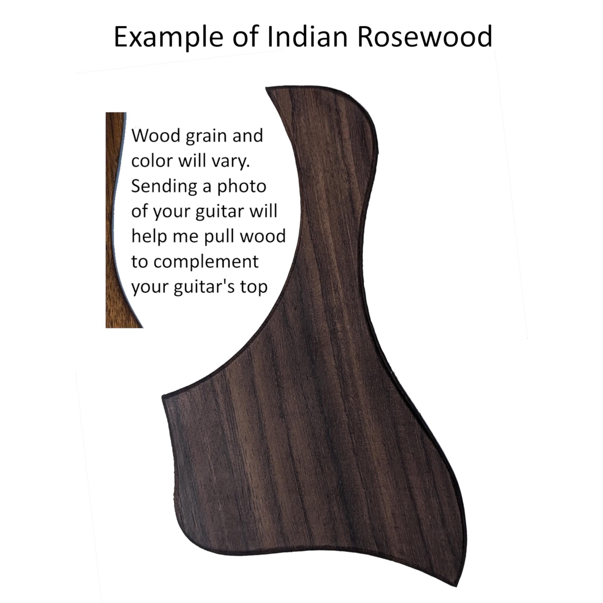Handcrafted Solid Wood Pickguard for Taylor Guitars: Free Mount System