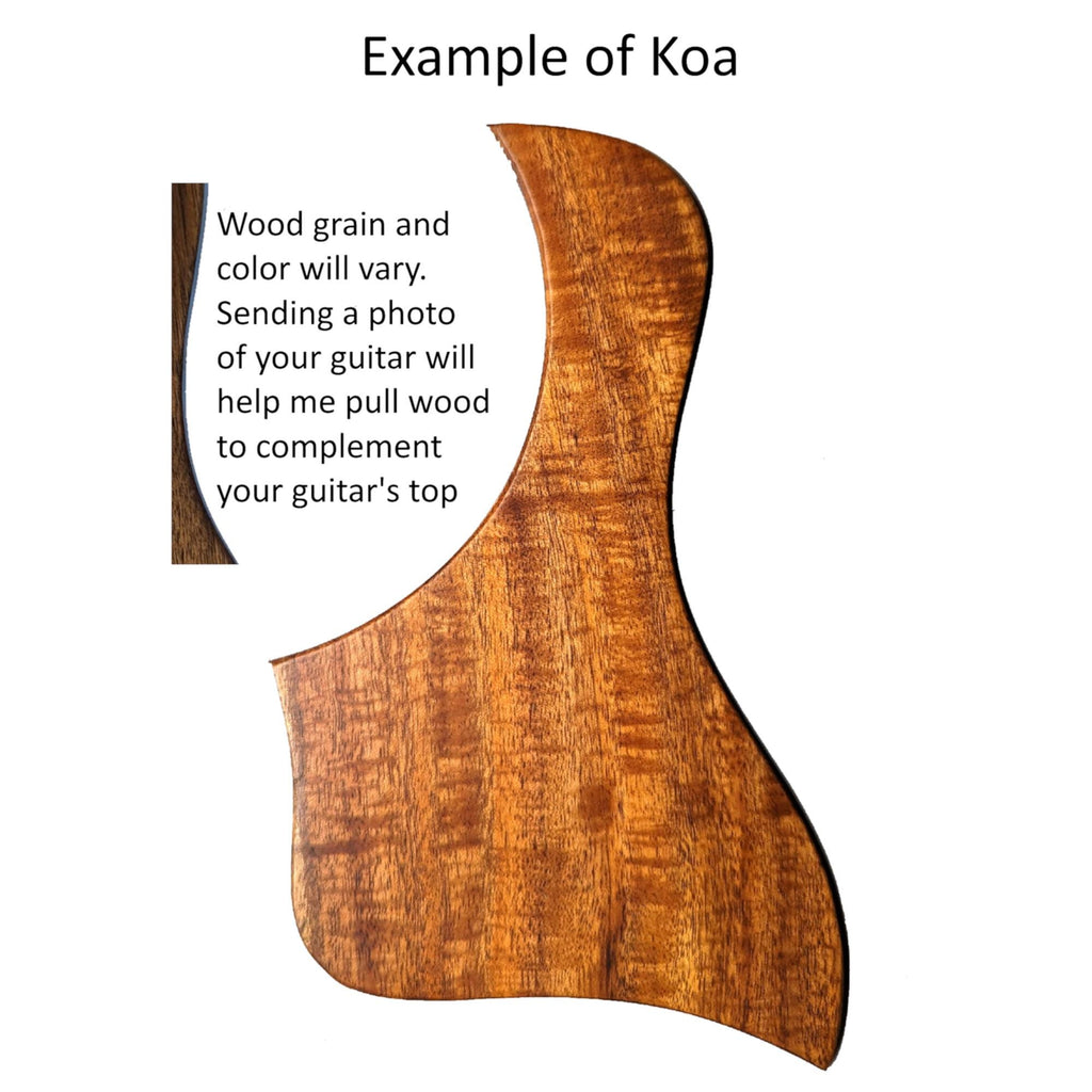 Handcrafted Solid Wood Pickguard for Taylor Guitars: Free Mount System