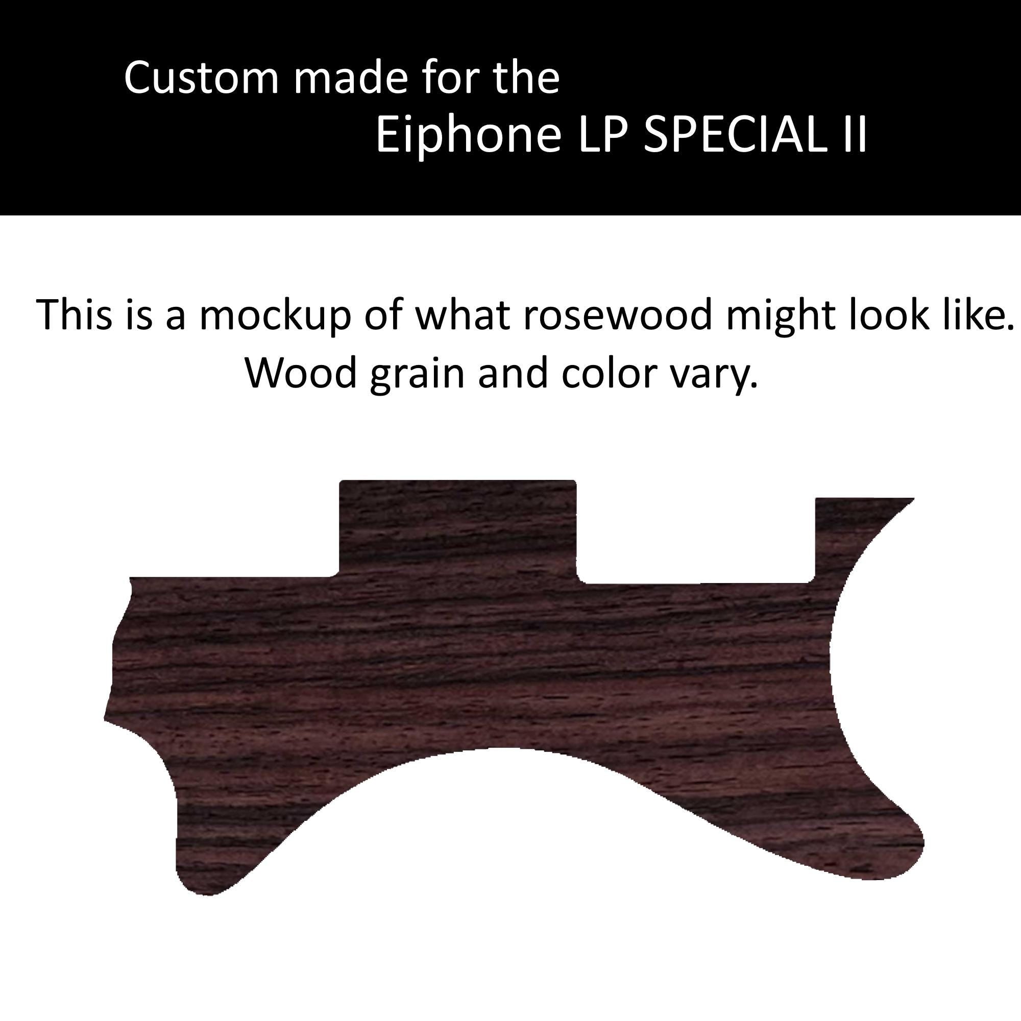 Custom Pickguard Epiphone Les Paul LP Special II | Matching Truss Rod Cover | Handcrafted Wood